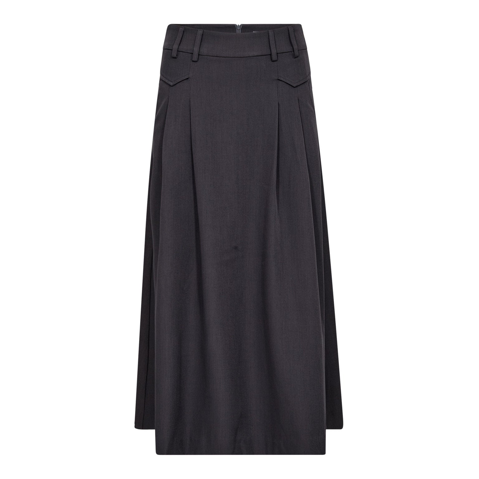 LunaCC Pocket Pleat Skirt - Mid Grey