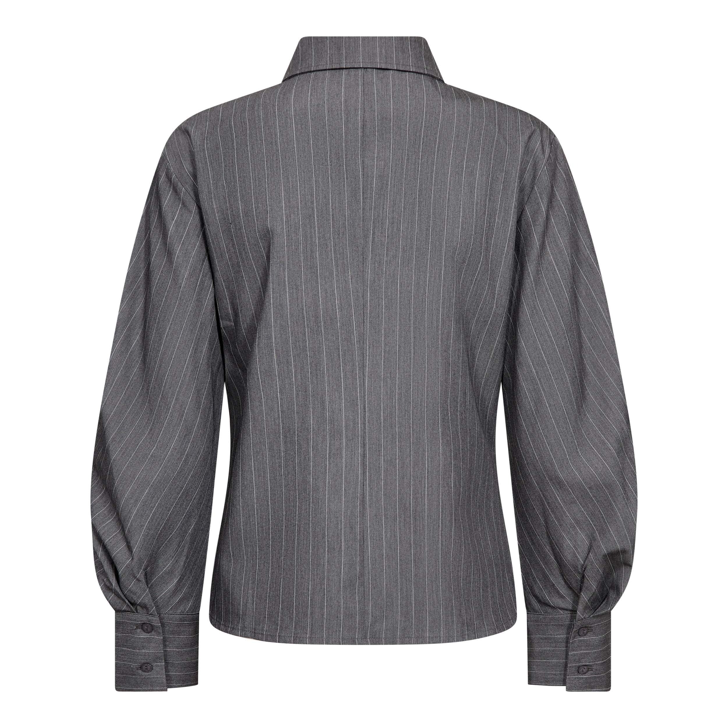 LyviaCC Asym Pin Shirt - Mid Grey