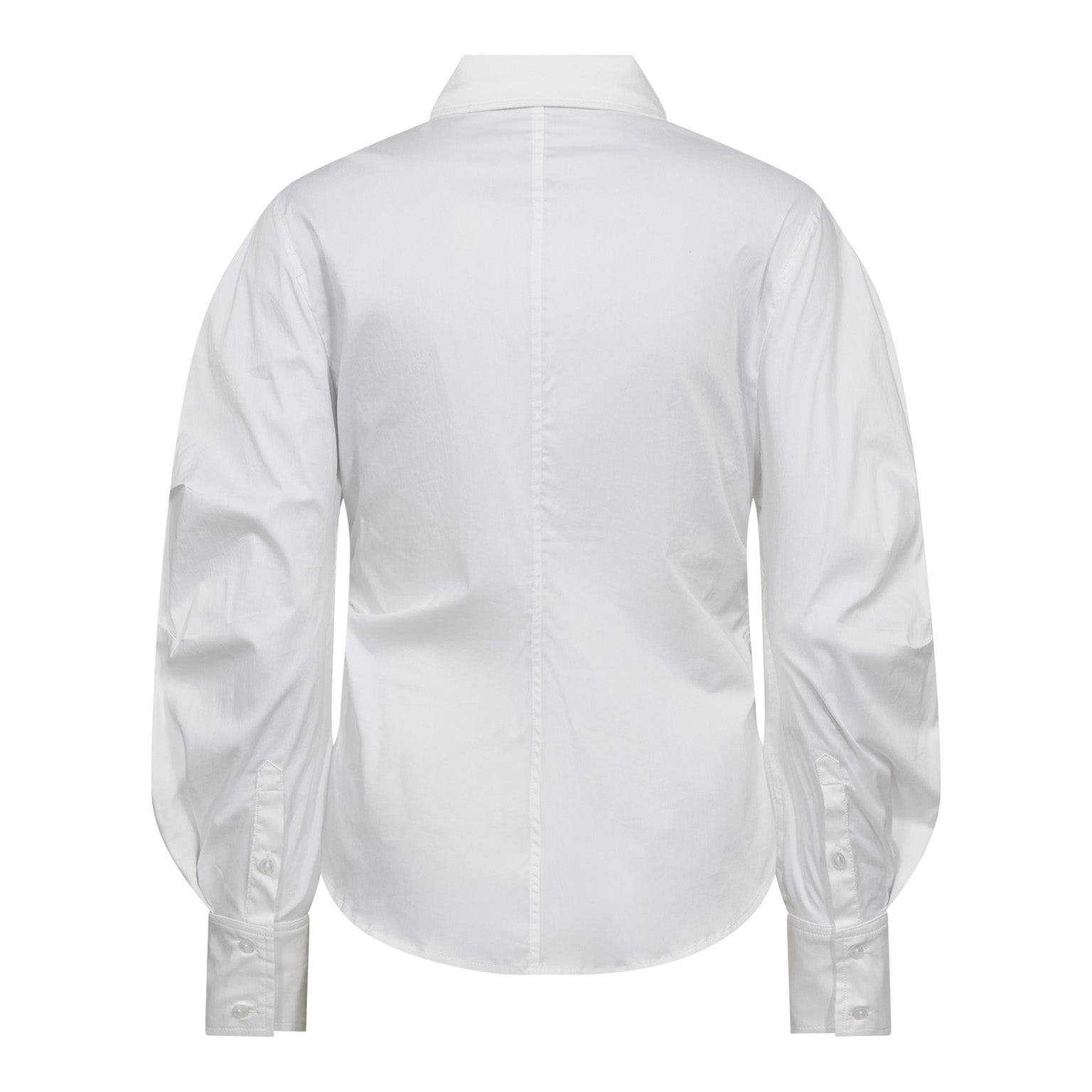 SannaCC Asym Placket Shirt - White