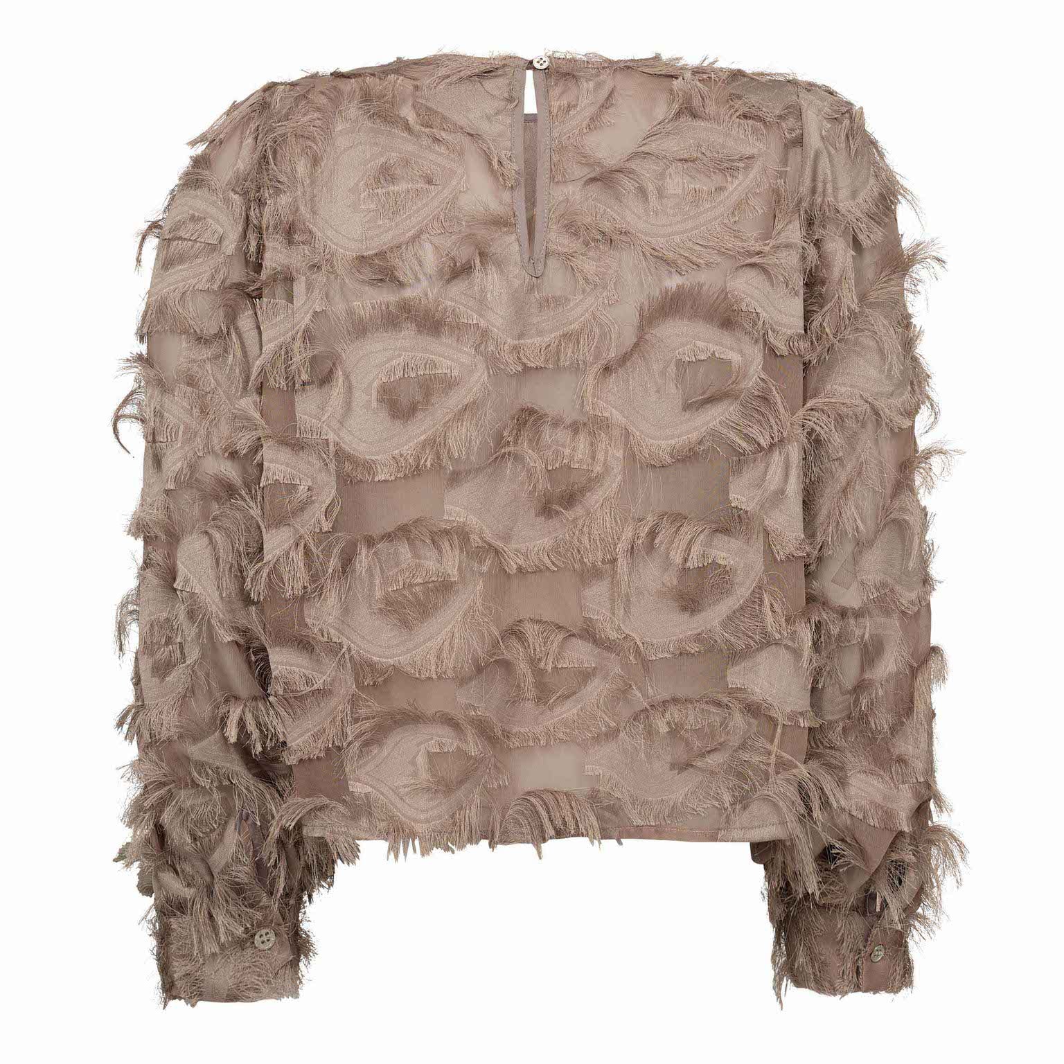 SyraCC Structure Blouse - Walnut