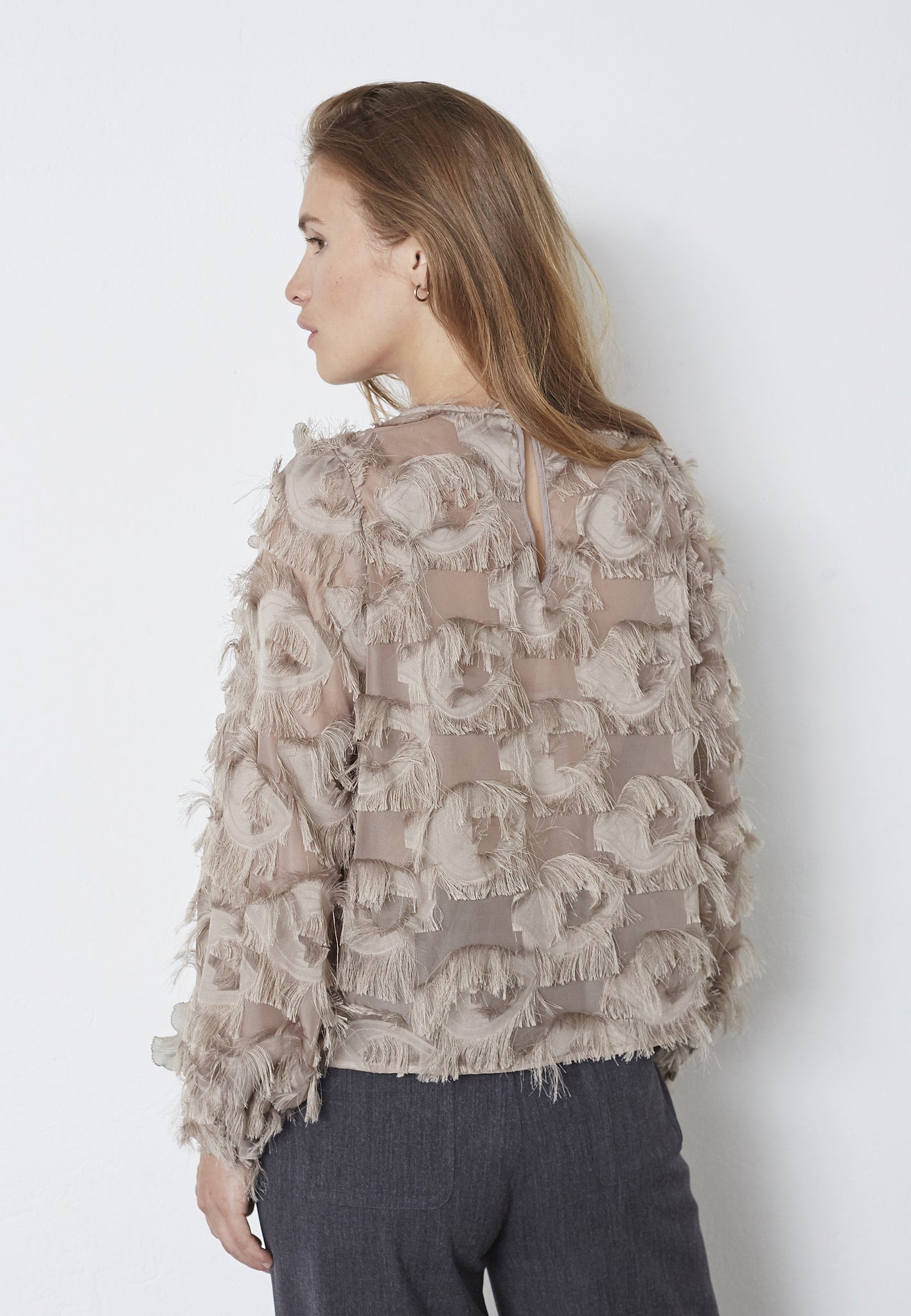 SyraCC Structure Blouse - Walnut
