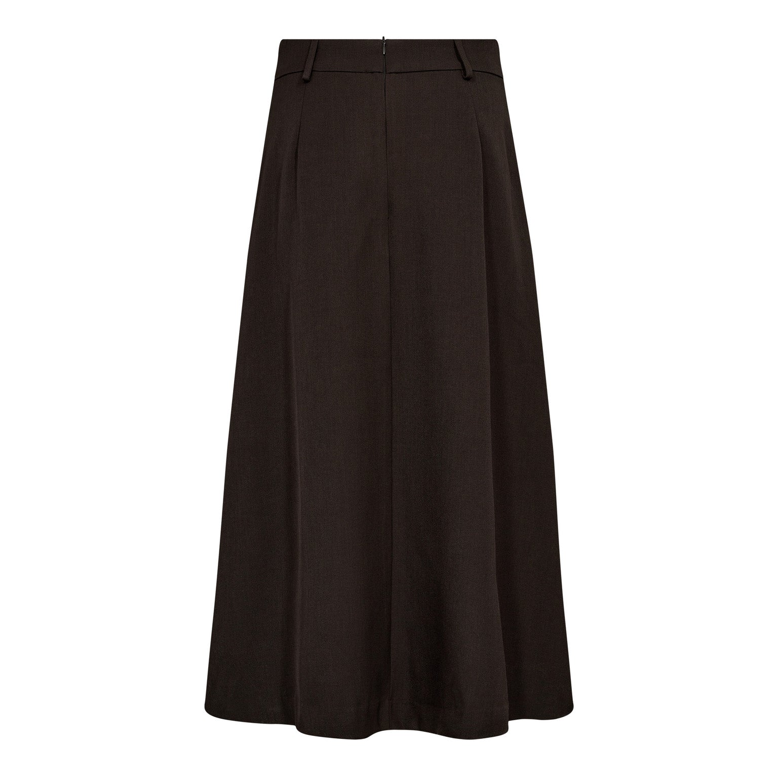 LunaCC Pocket Pleat Skirt - Dark Brown