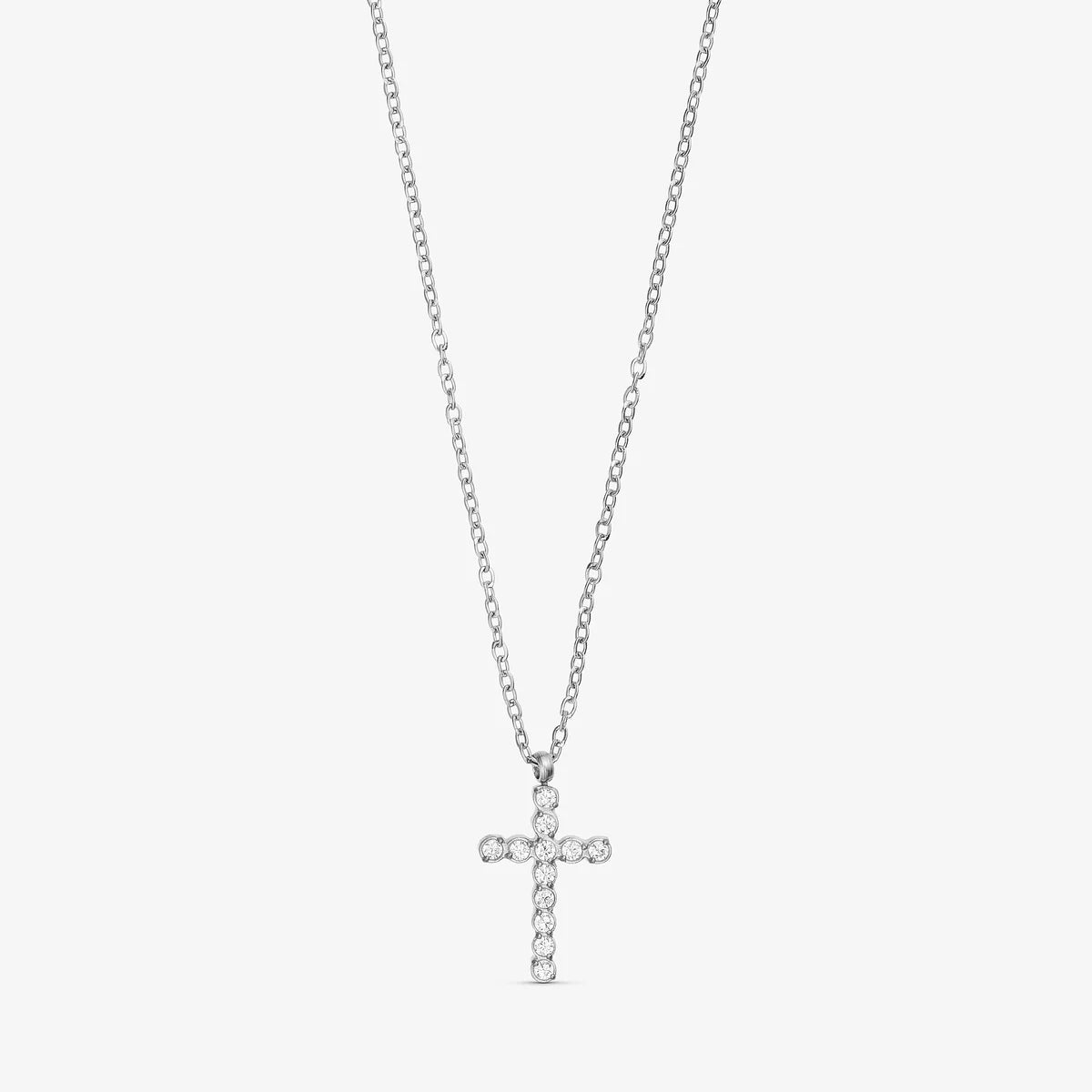 Crossy Necklace - Silver