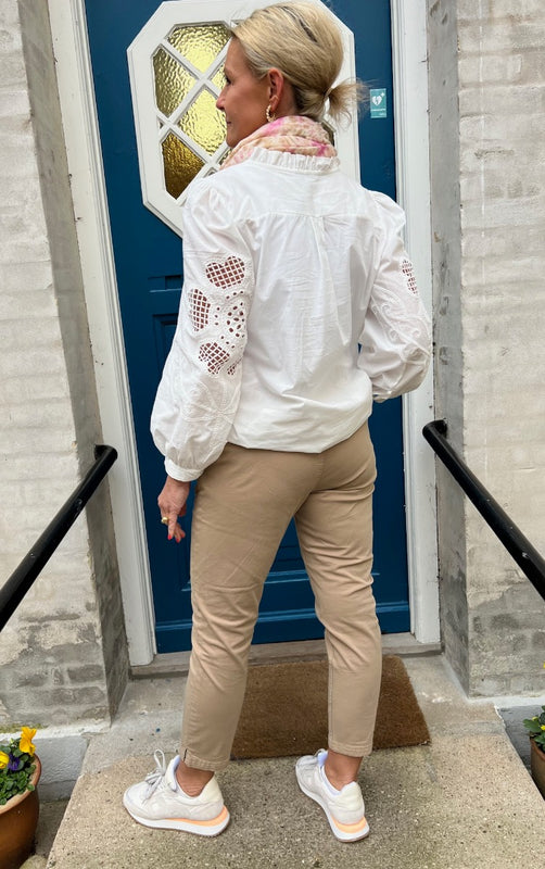 Brita cropped pants - Dune