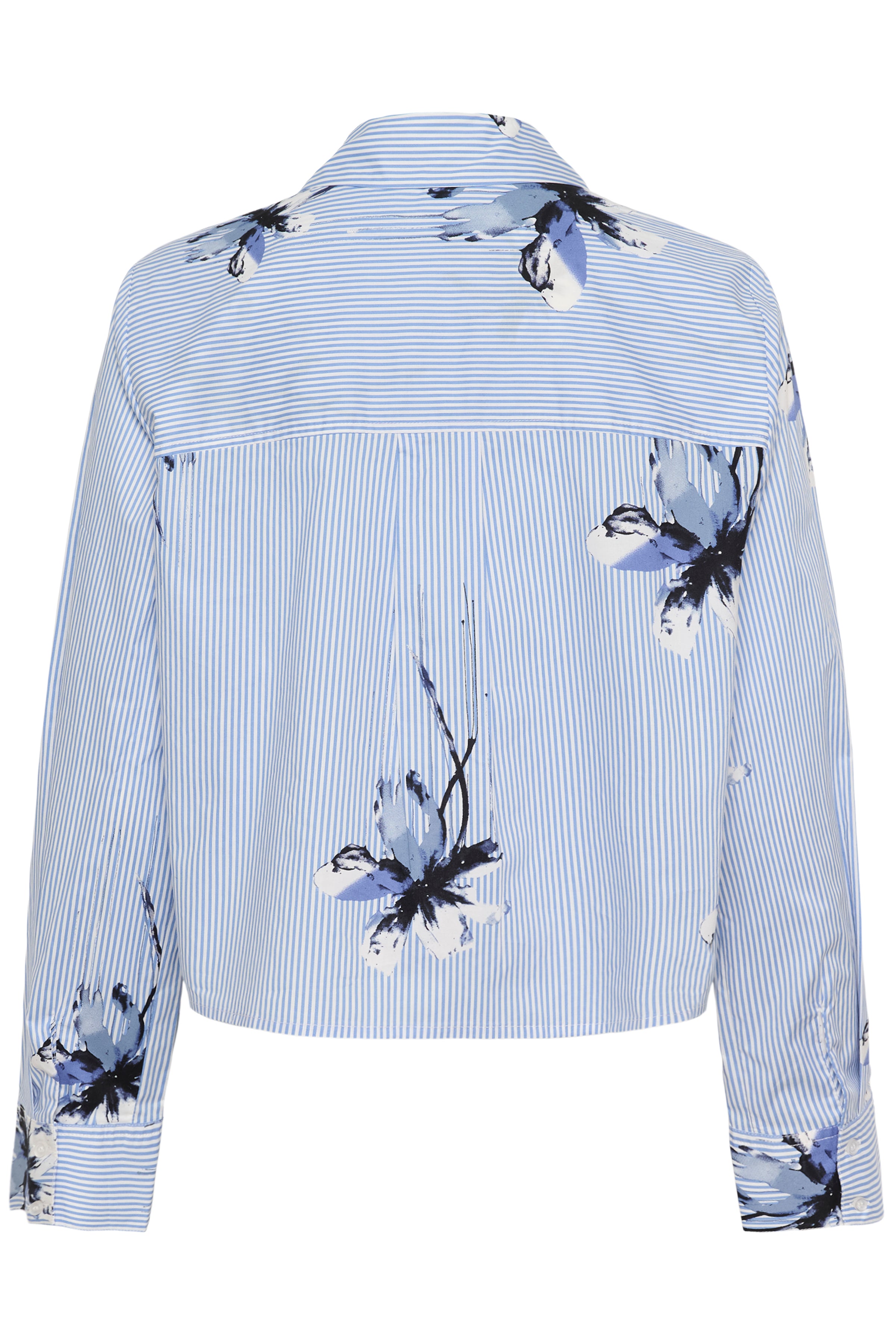 Brila Shirt - Blue Flower Stripe
