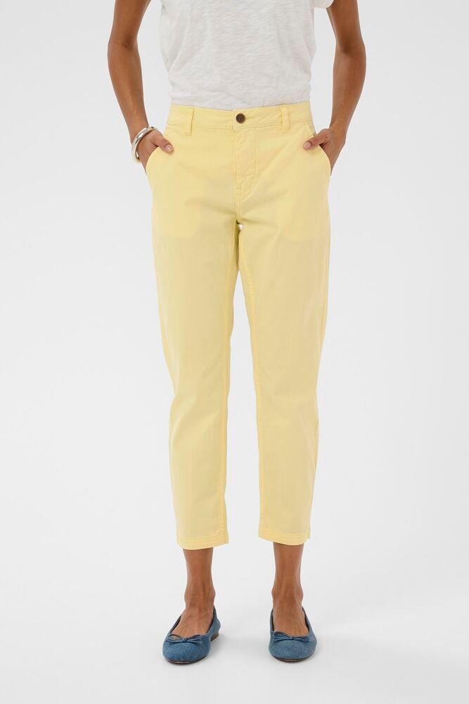 Brita Cropped Pants - Lemon Meringue