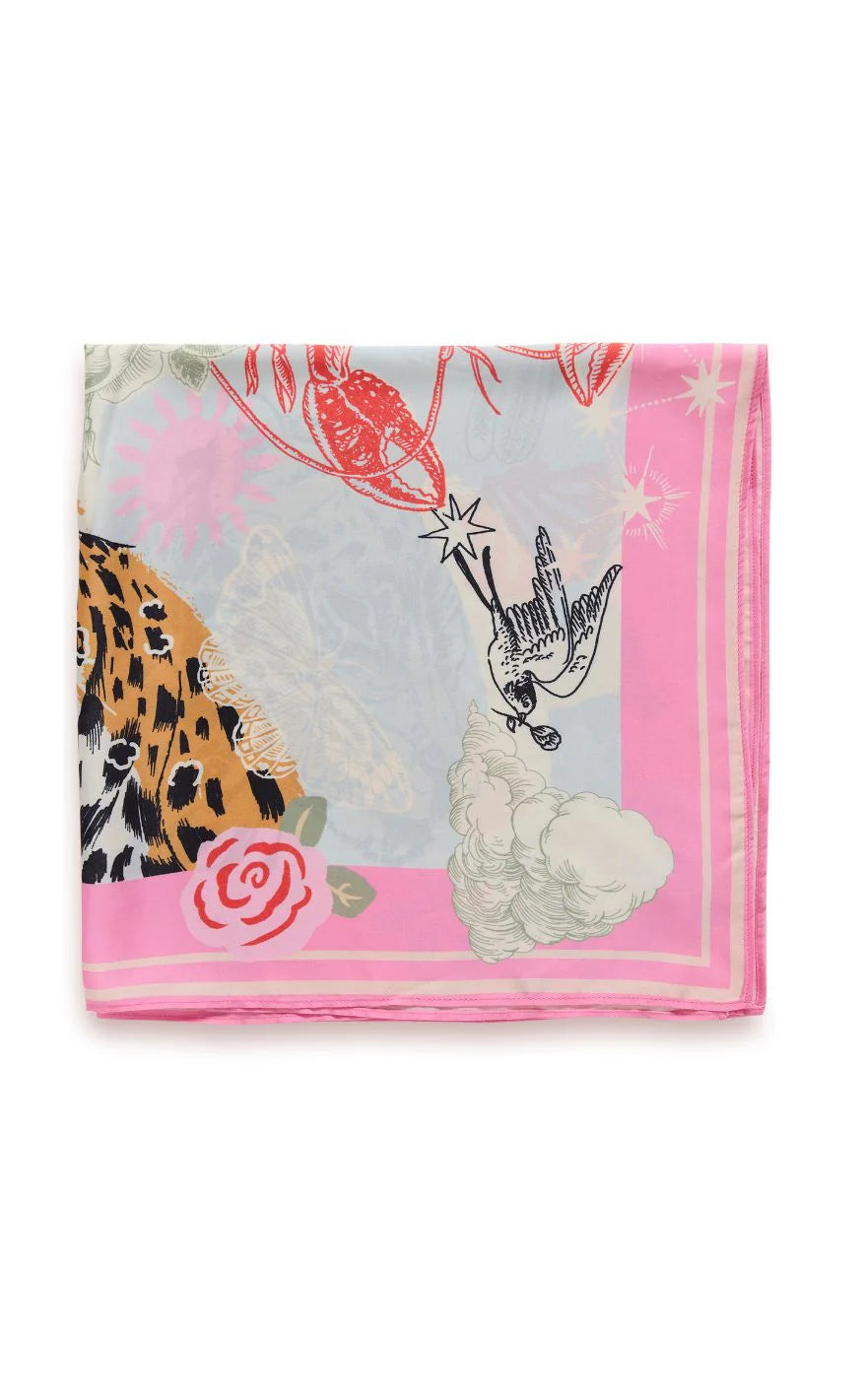 Loil Banda Scarf - Red Animal