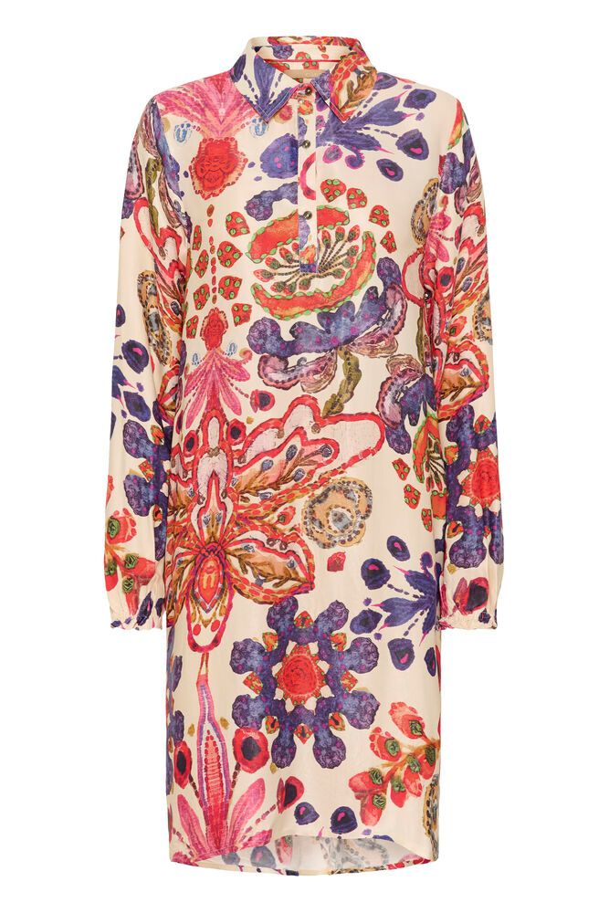 Mandy Short Dress - Blue/Pink