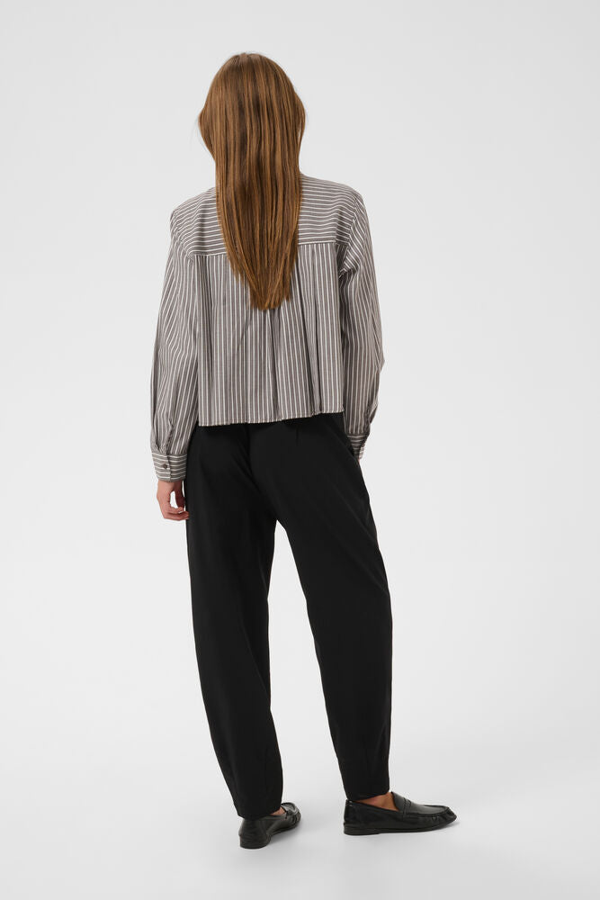 Manga Shirt - Brown/White Stripe