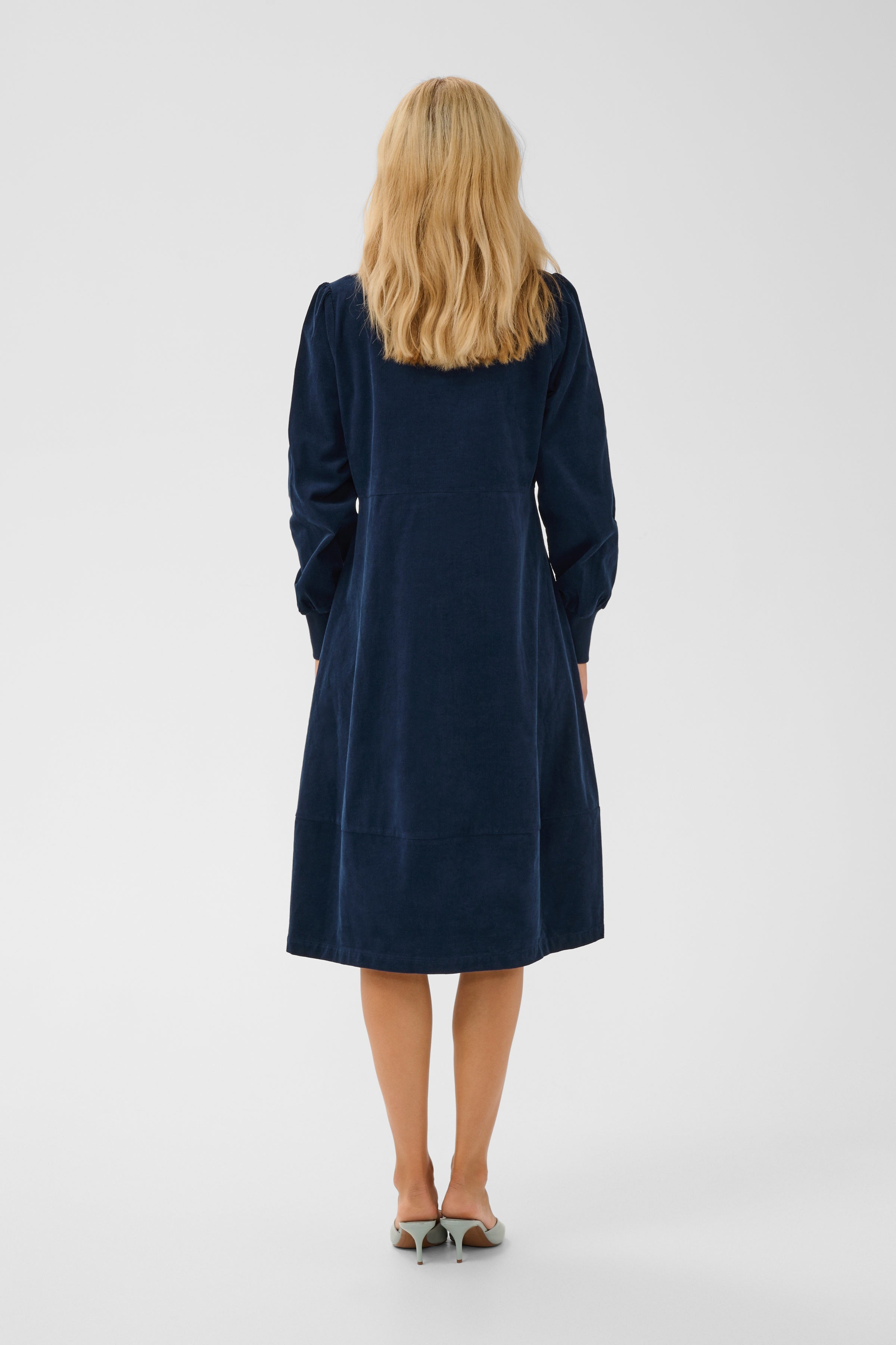 Rhaena LS Dress - Dress Blues