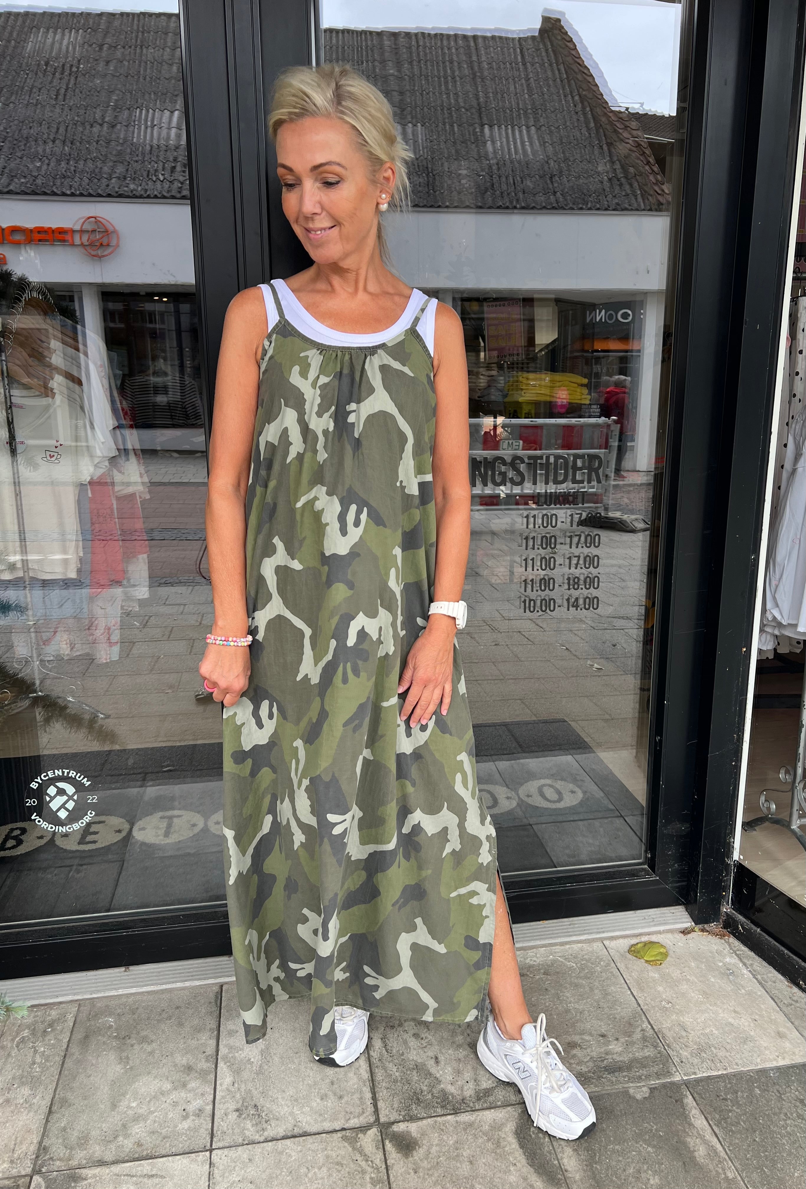 PREORDER-MINNA strap dress - Camoflage
