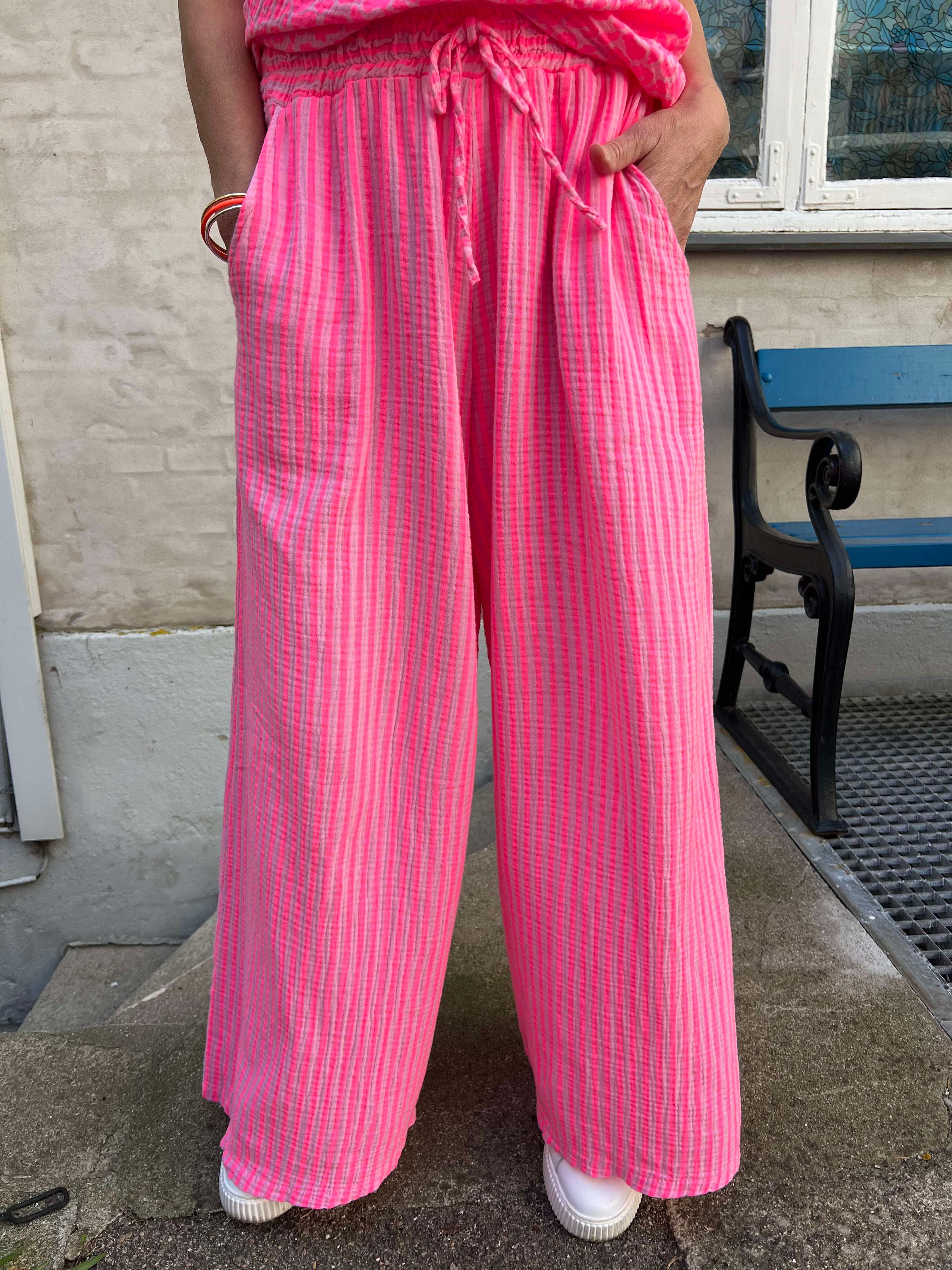 Diddy pant strib pink