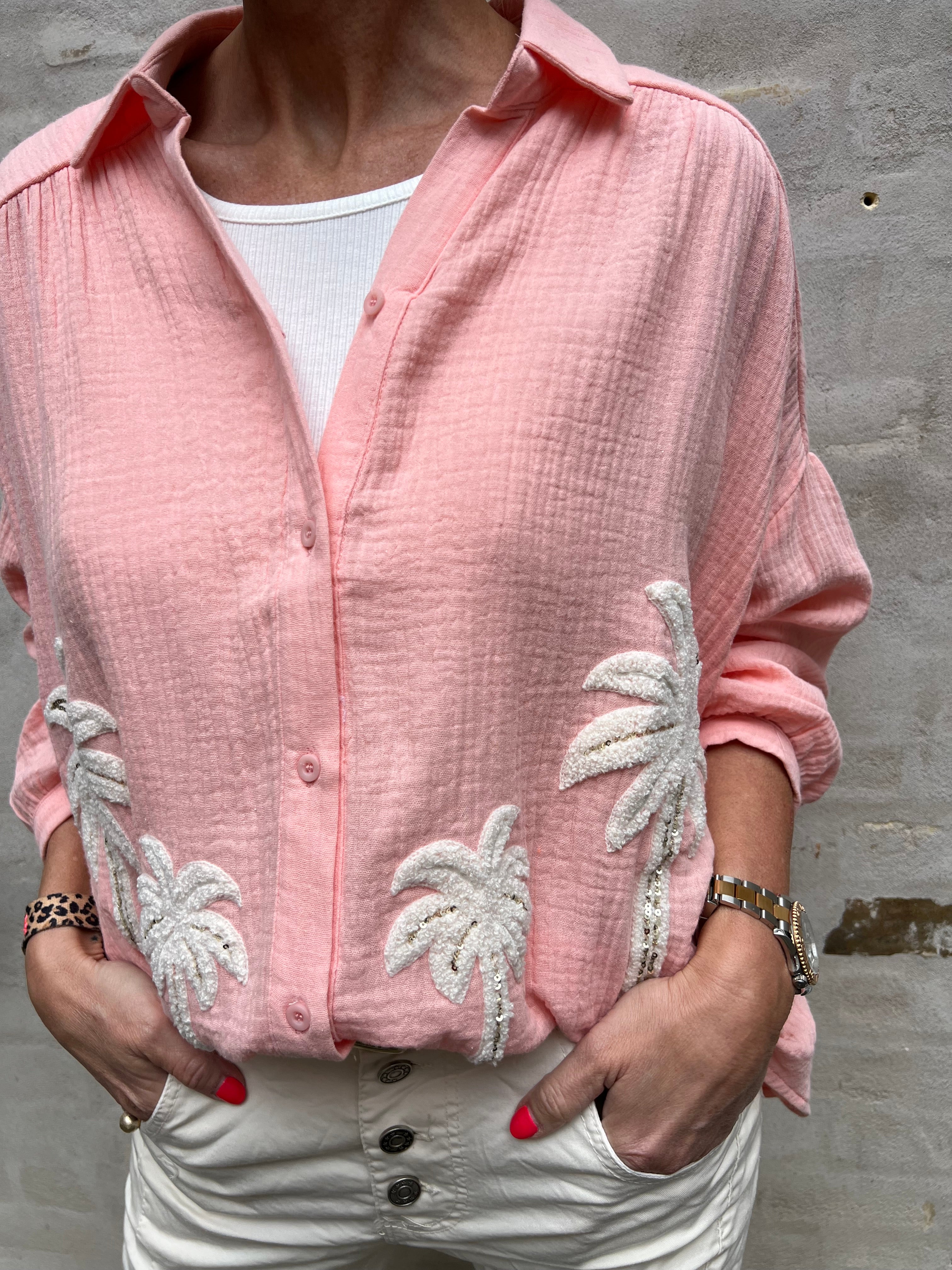 Musy palm shirt coral