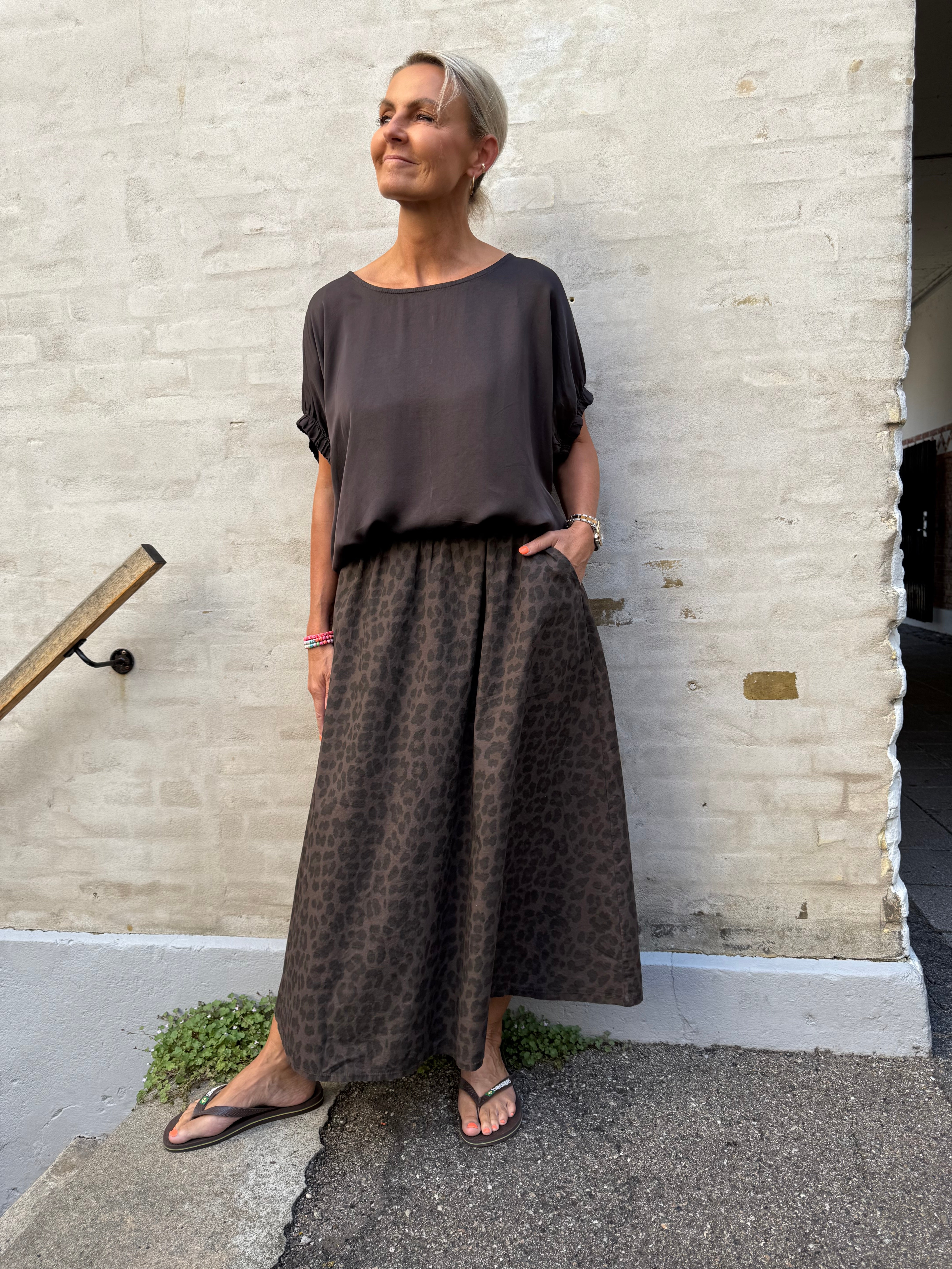 ABBIE Skirt - Coffee Leo