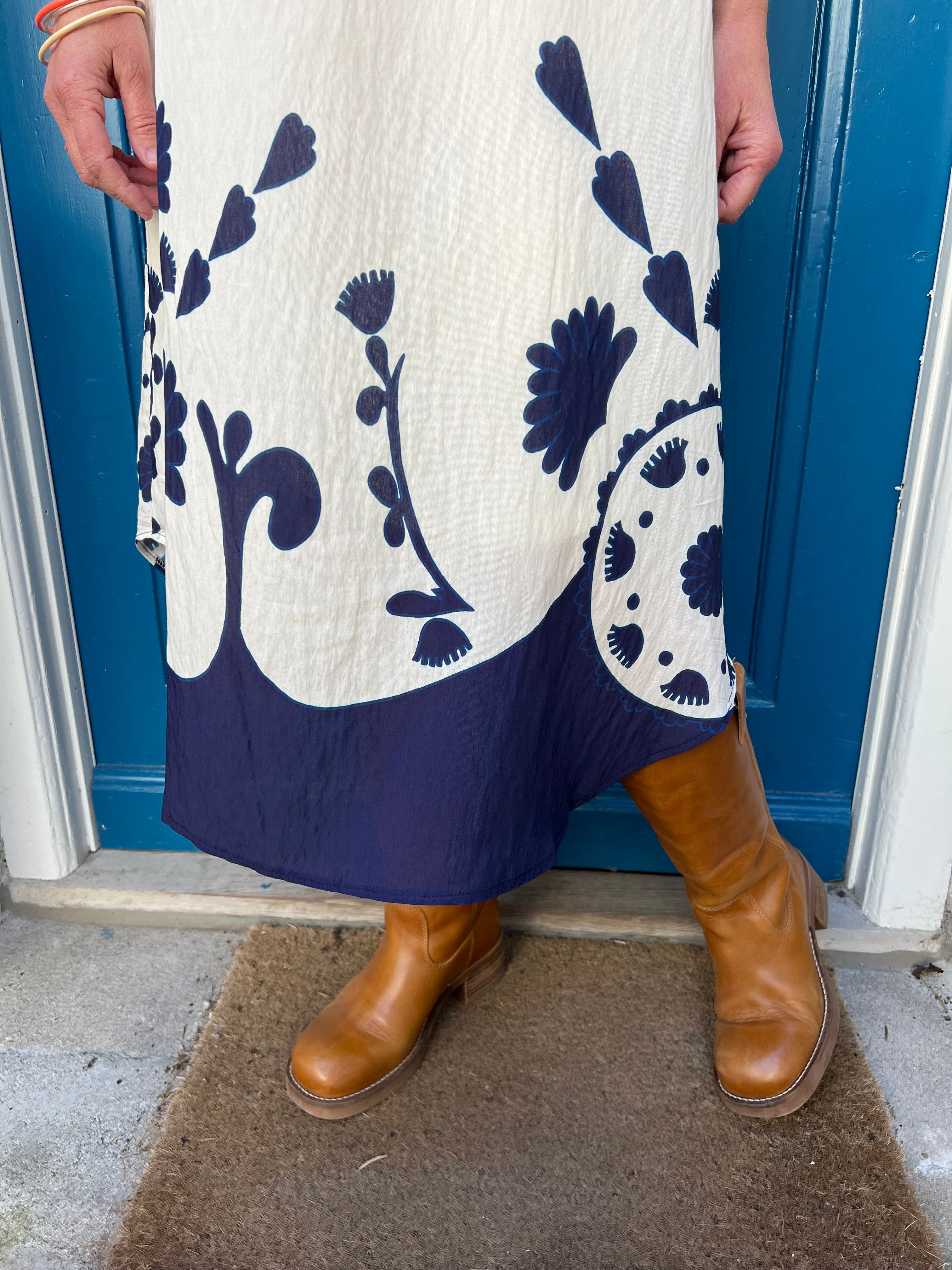Helma dress blue
