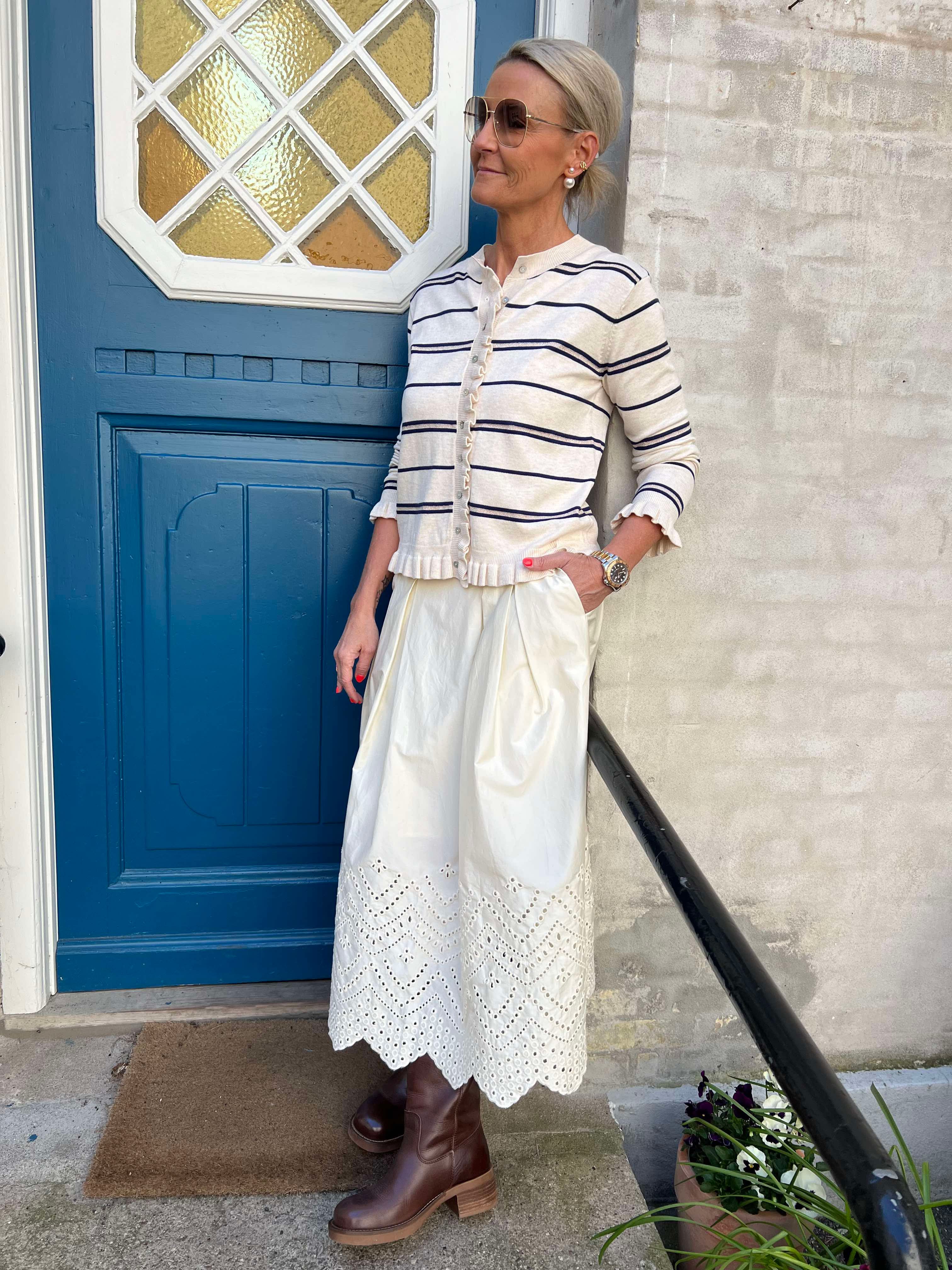 Poppy Anglaise Skirt Bone