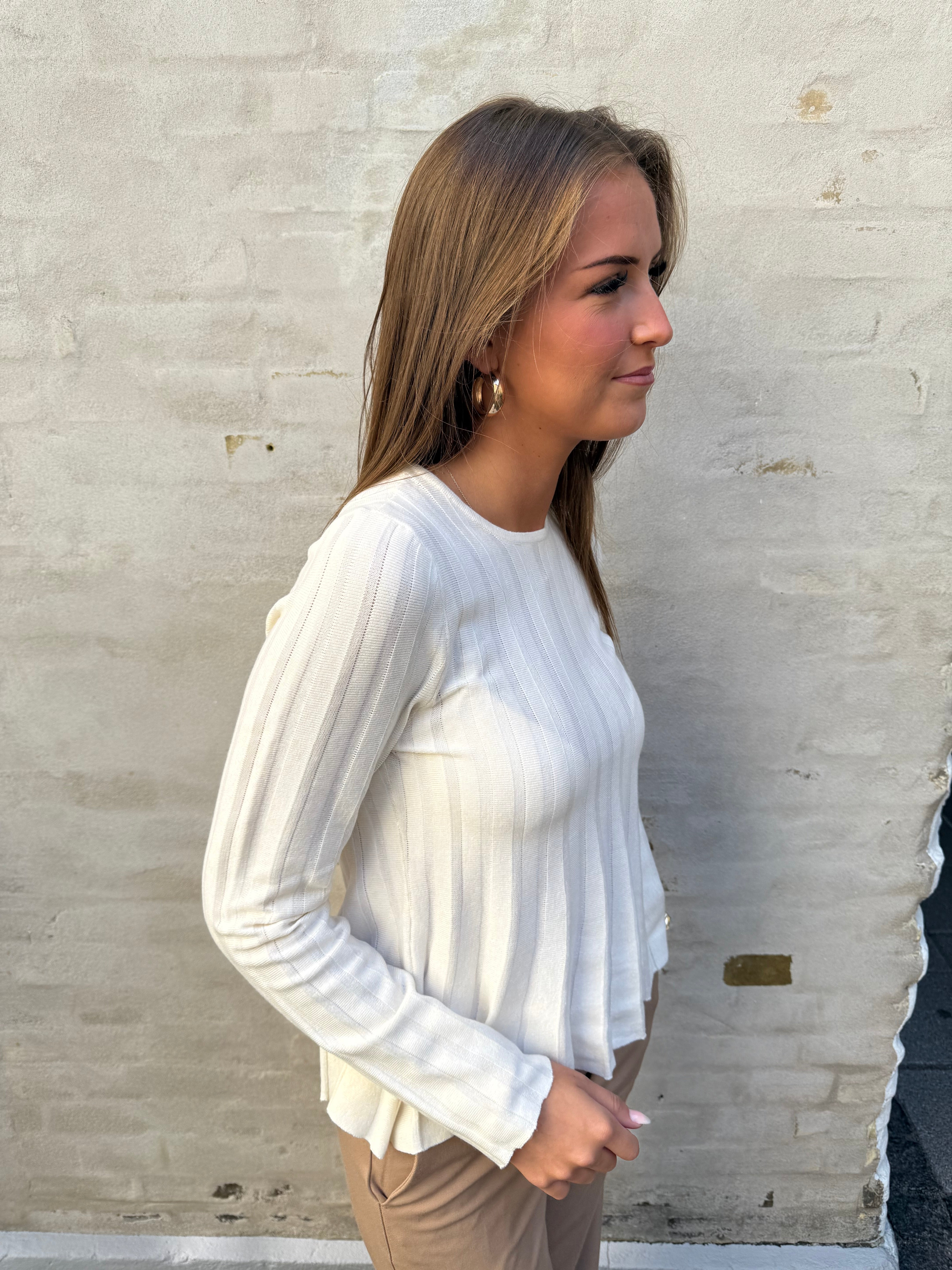 LANA O-NECK PULLOVER - Birch