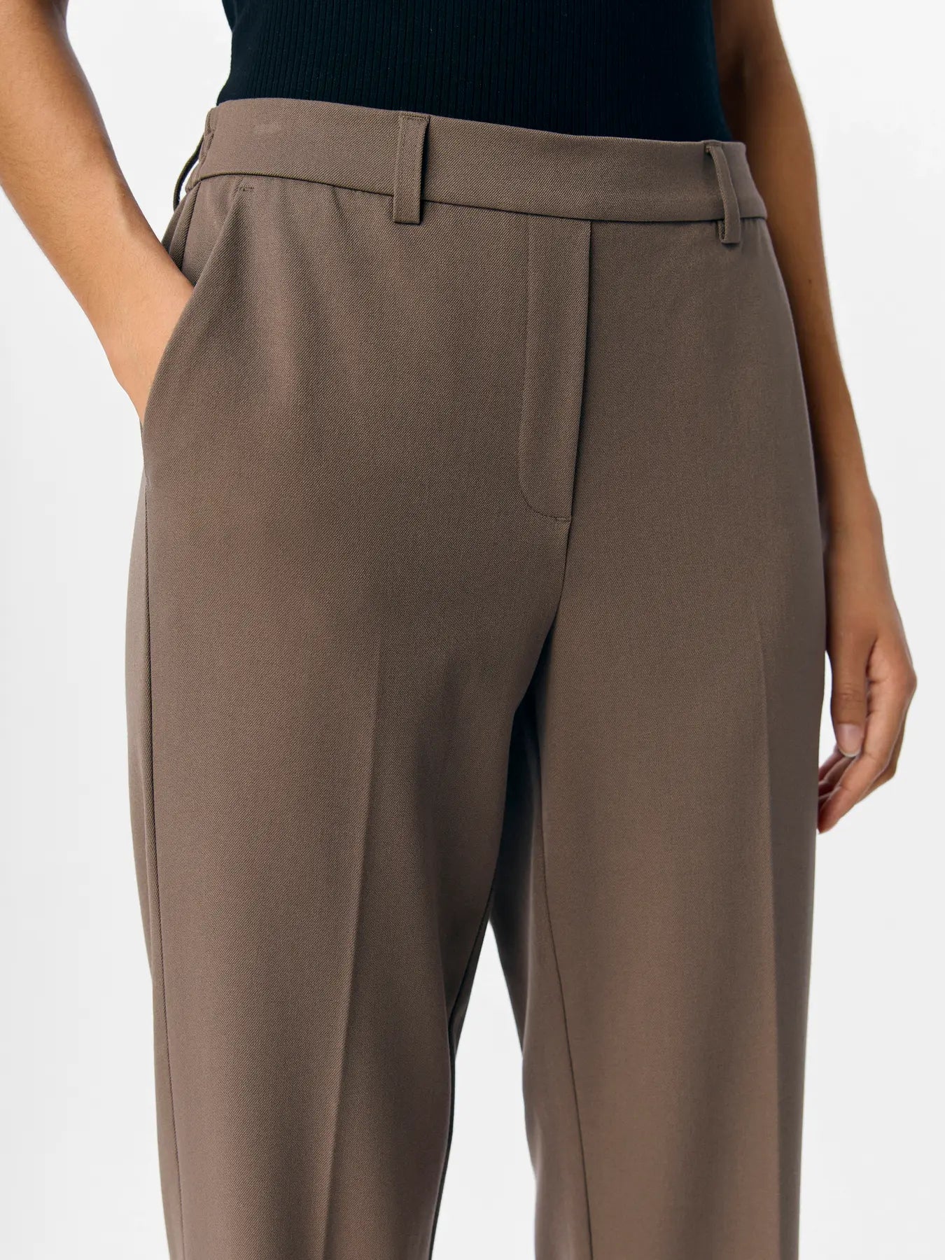 Lisa Straight Pant - Morel