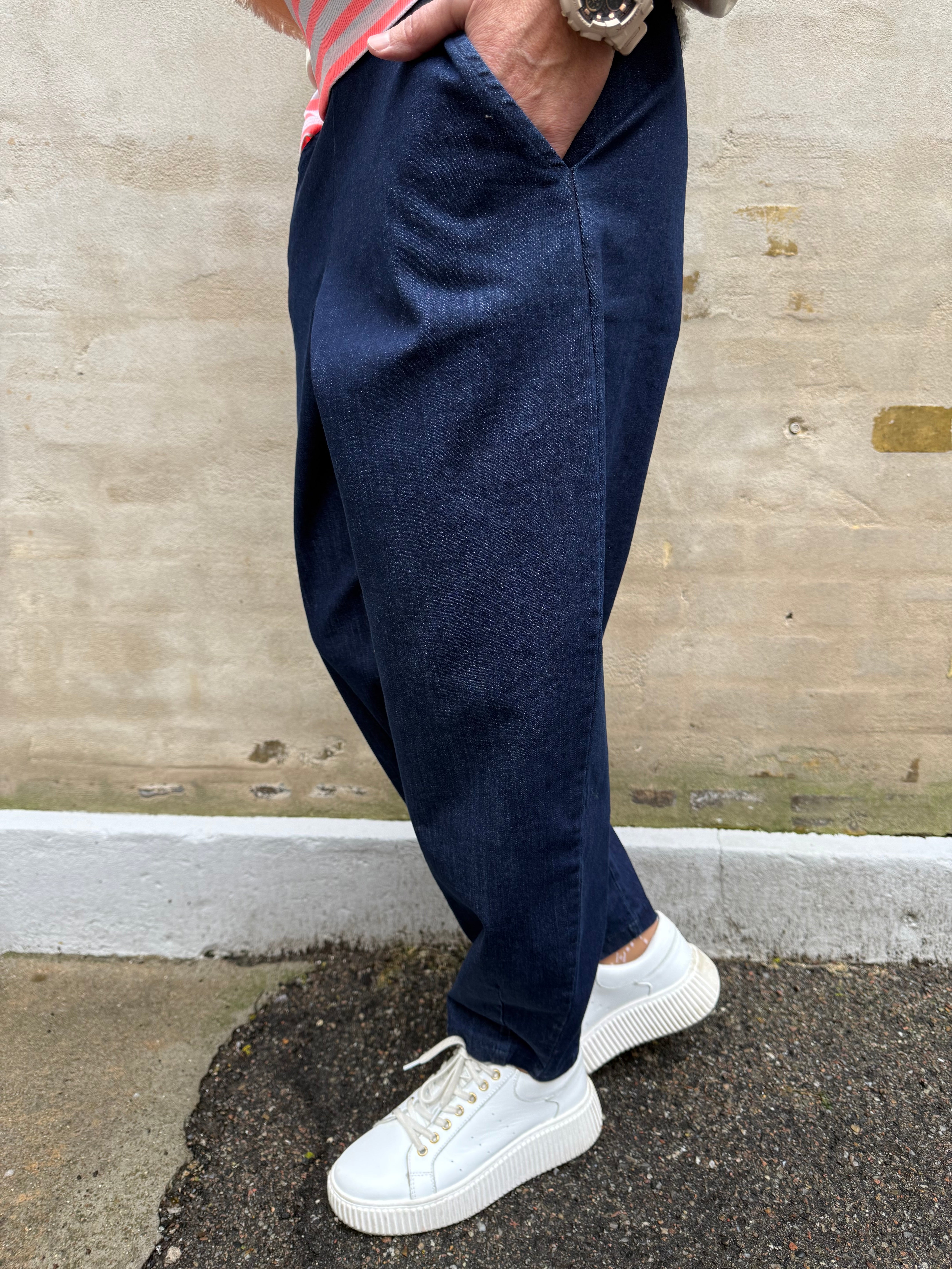 DENICE denim barrel pant - Denim