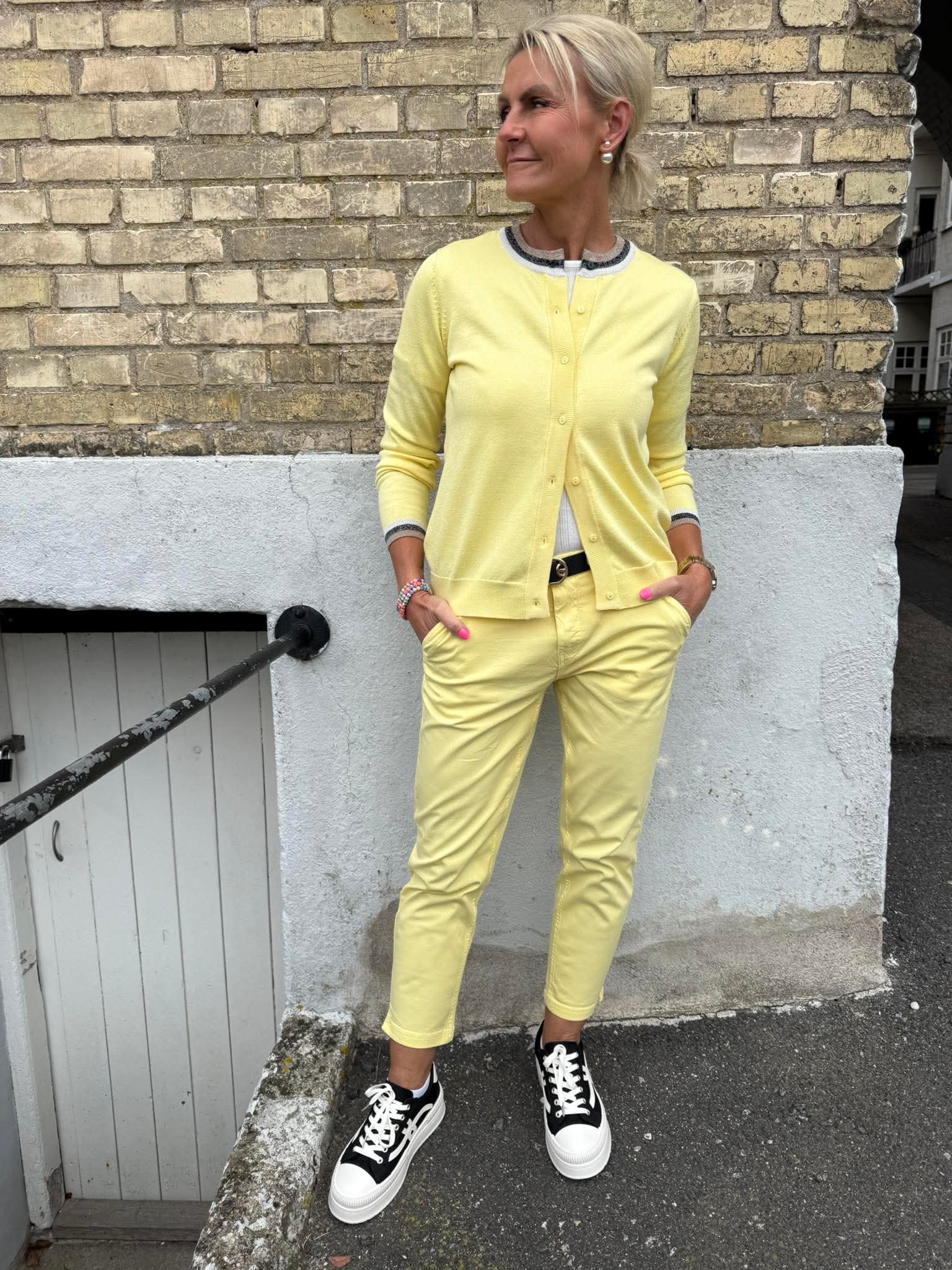 Brita cropped byxor - Svart