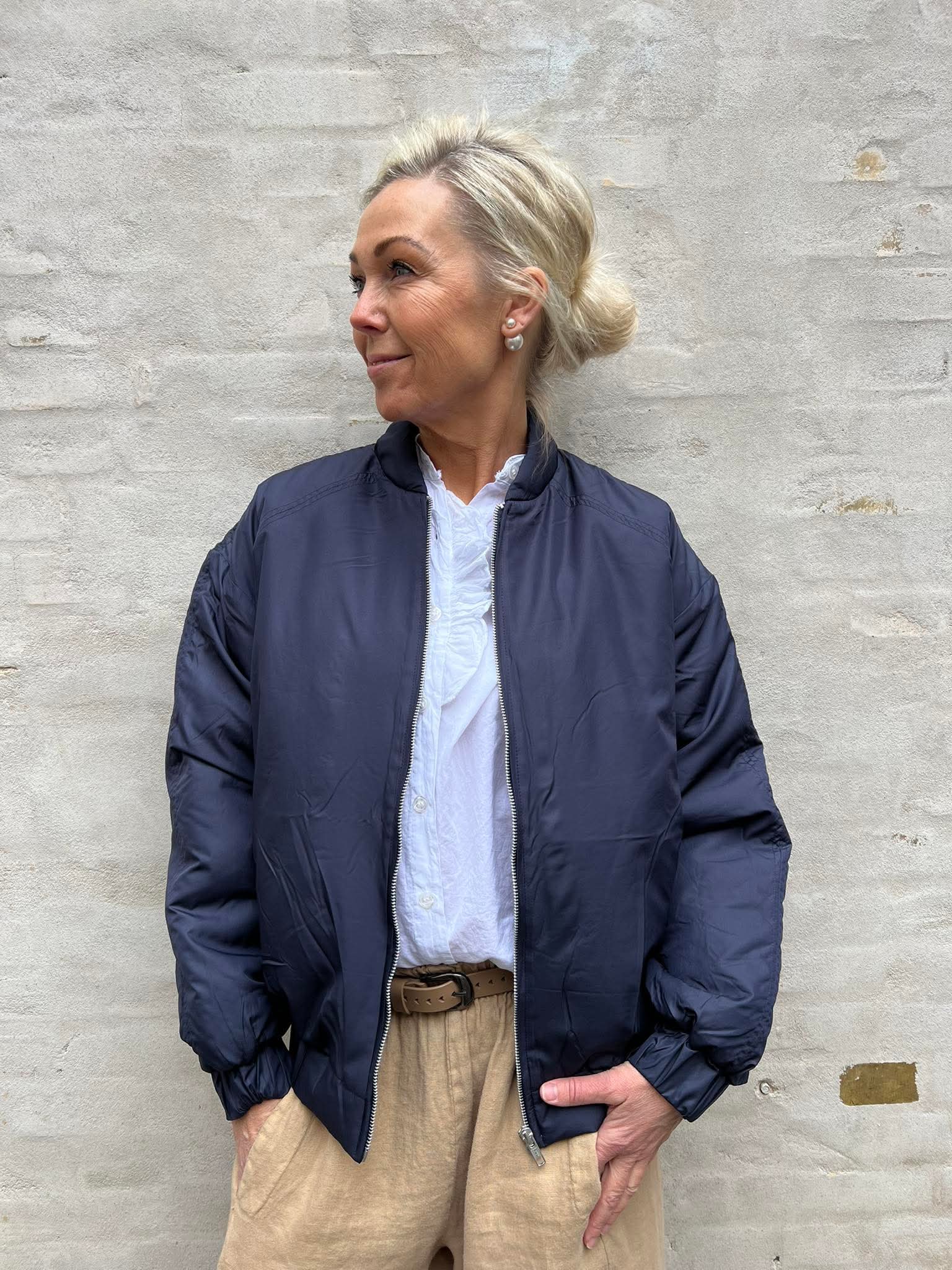 Lobster Bomber jacket - Navy Blue