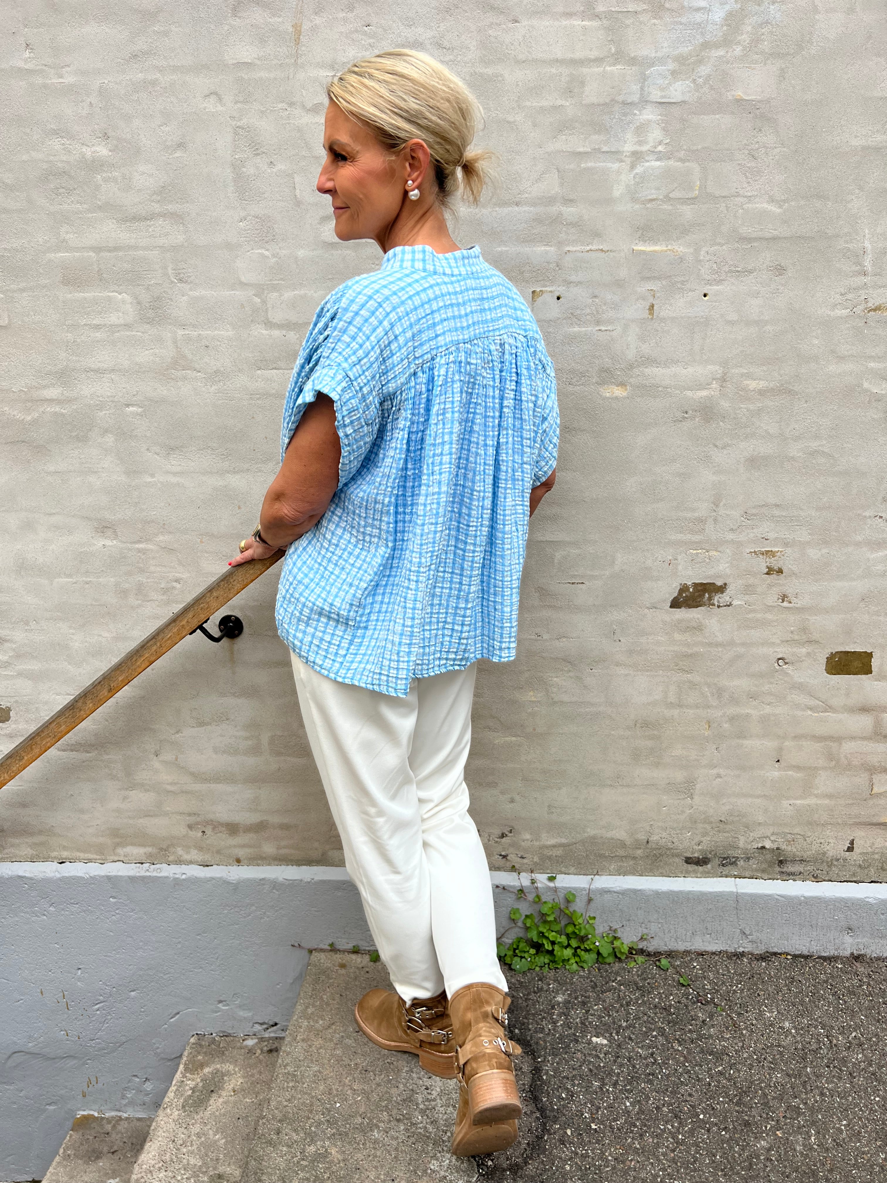 Roma blouse blue