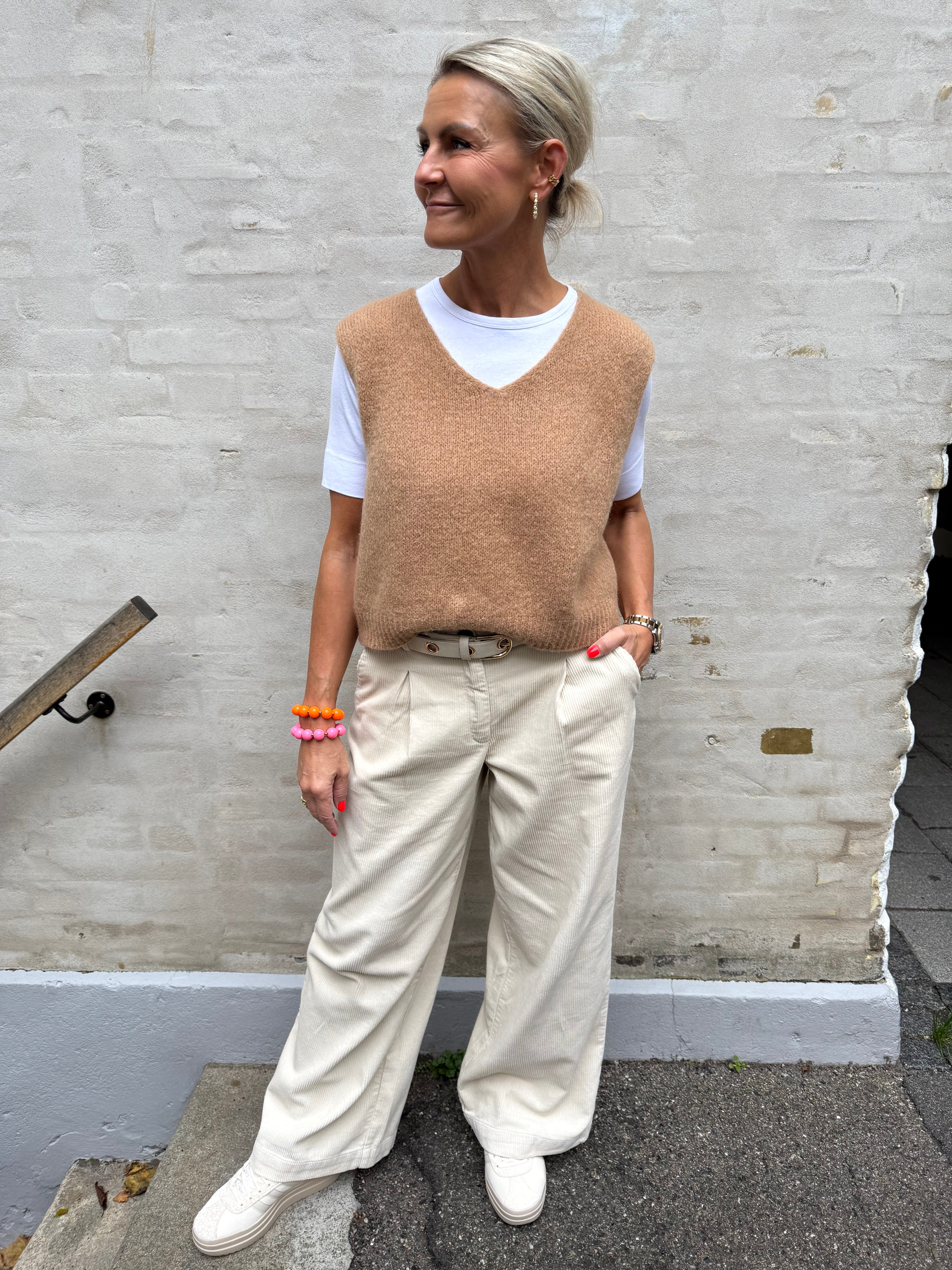 SHIRAZ ASHER HW WIDE PANT - Moonbeam