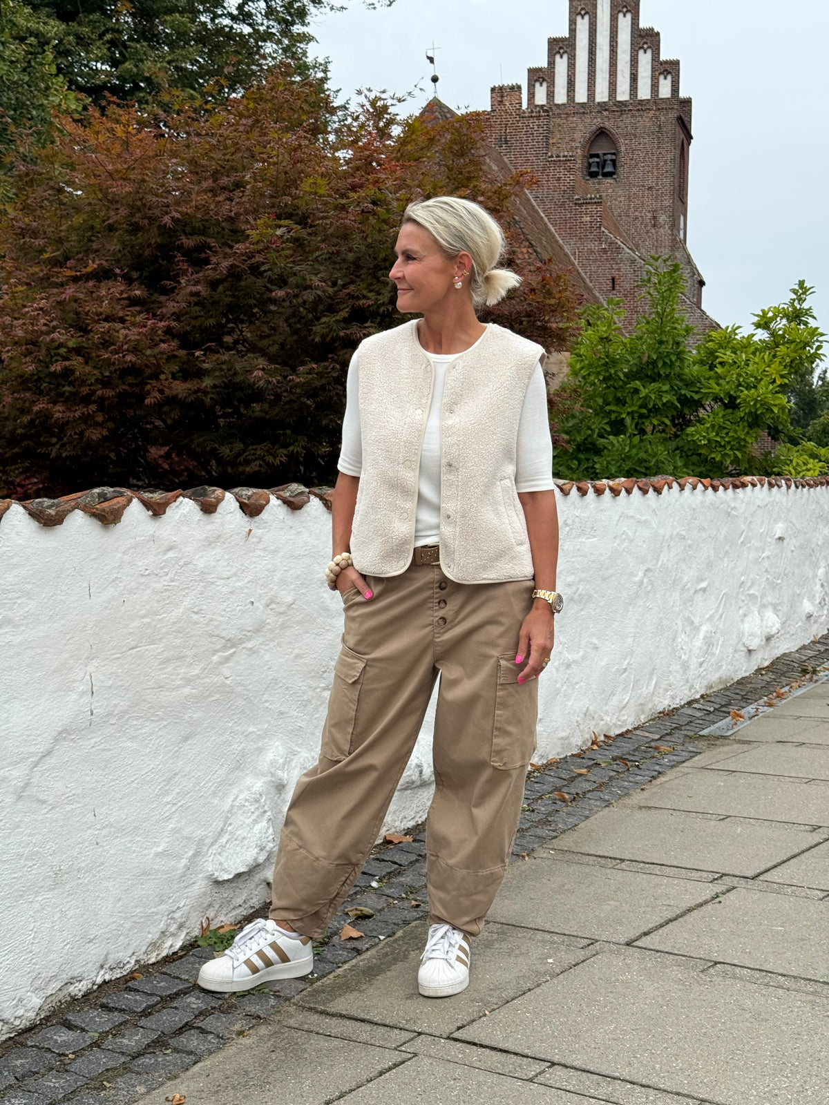 Leopanto Pants - Beige