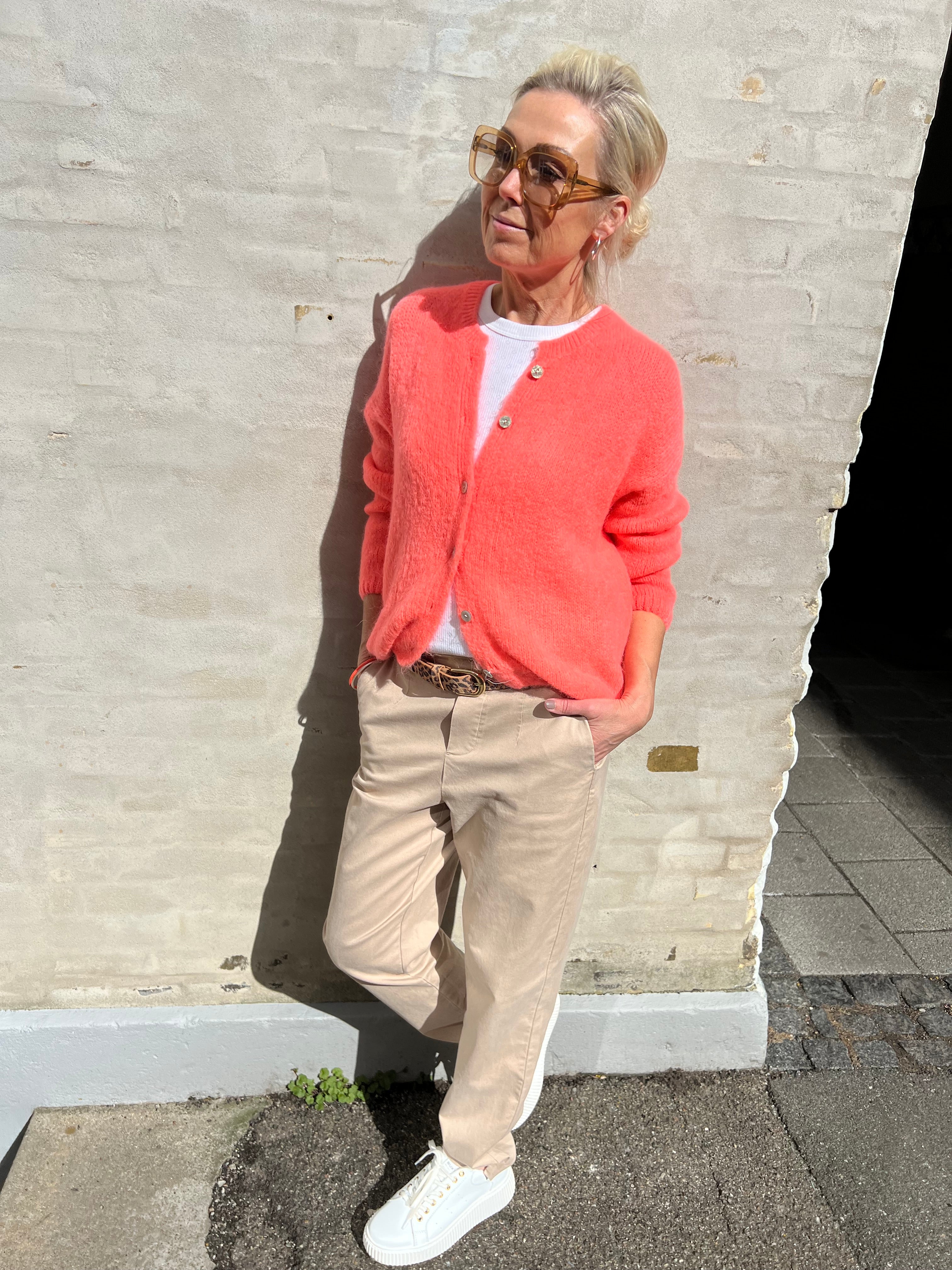 Carmella cardigan coral