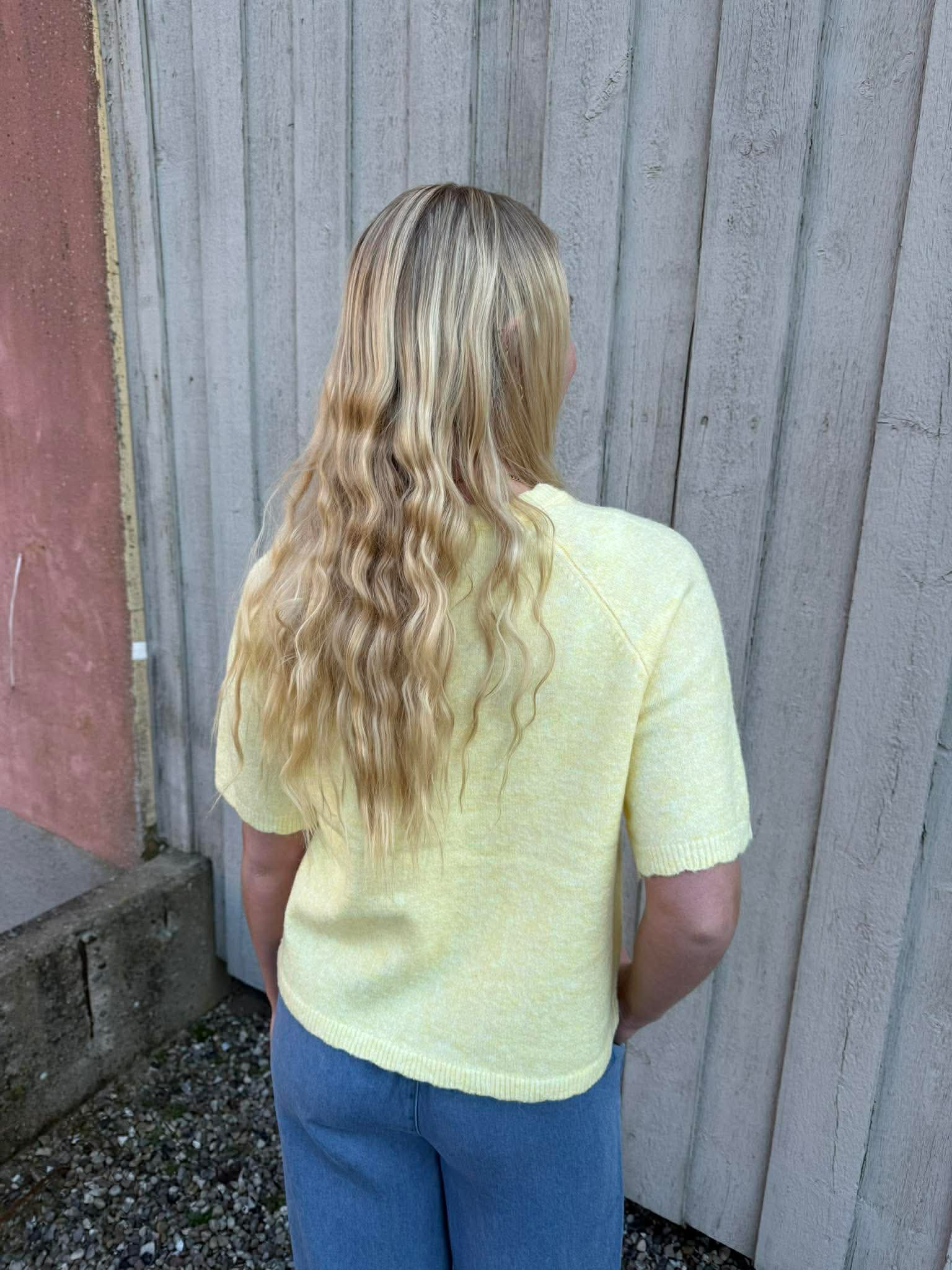 RATH SS O-HALS KNIT CARDIGAN - Fransk Vanilj