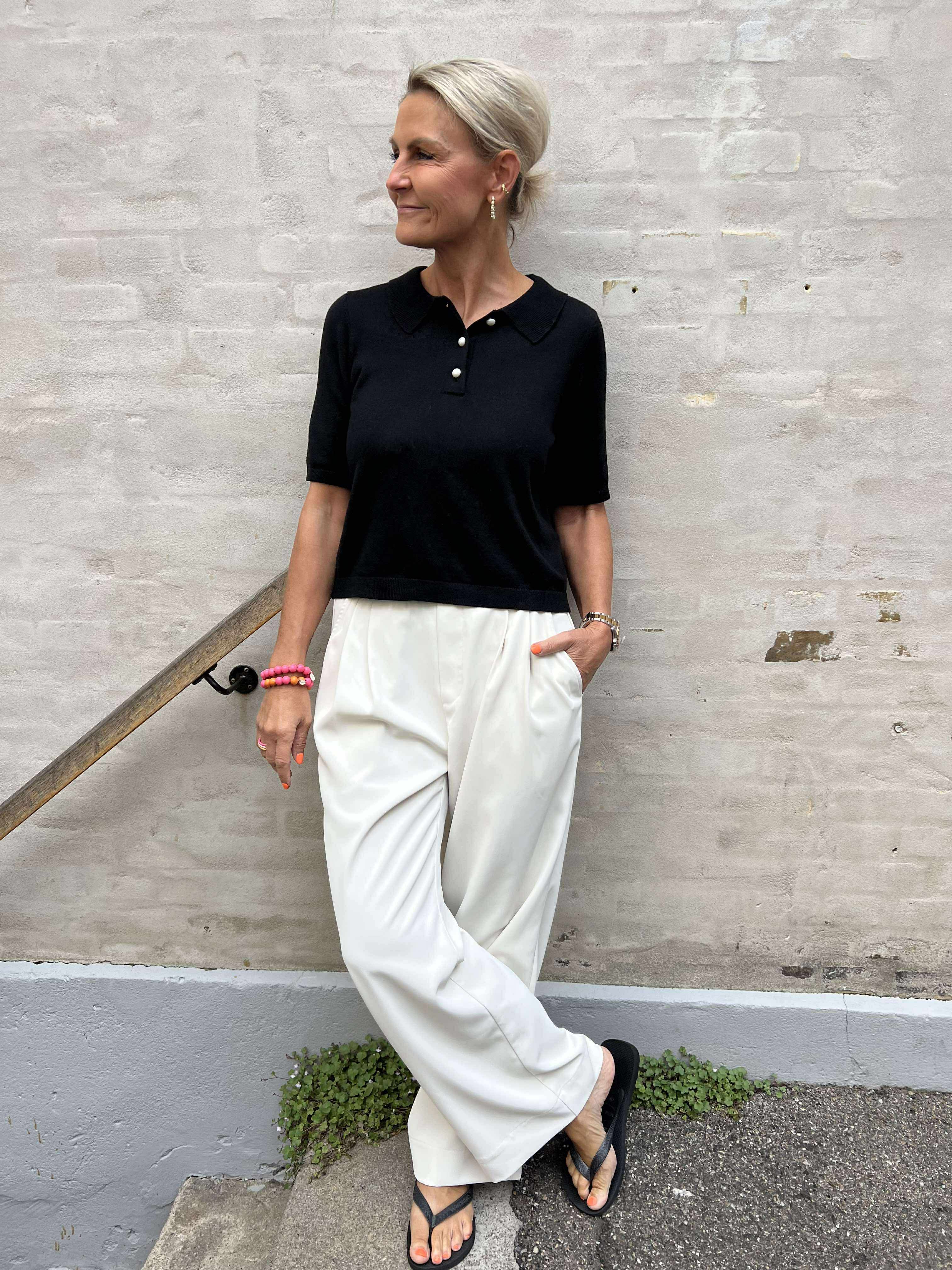 AminaCC logo pant bone