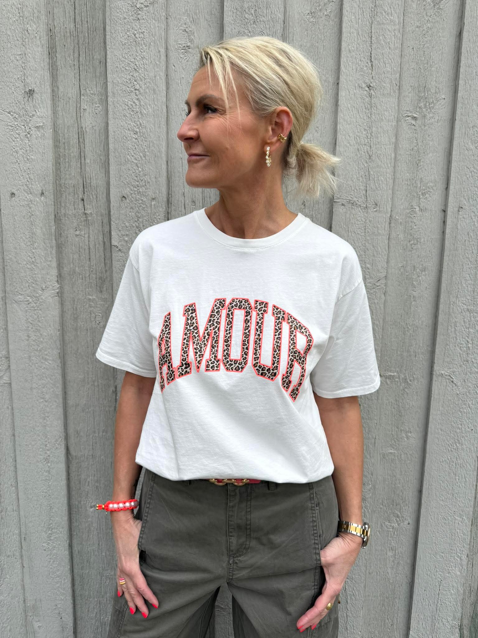 Amour Tee - White/Leo