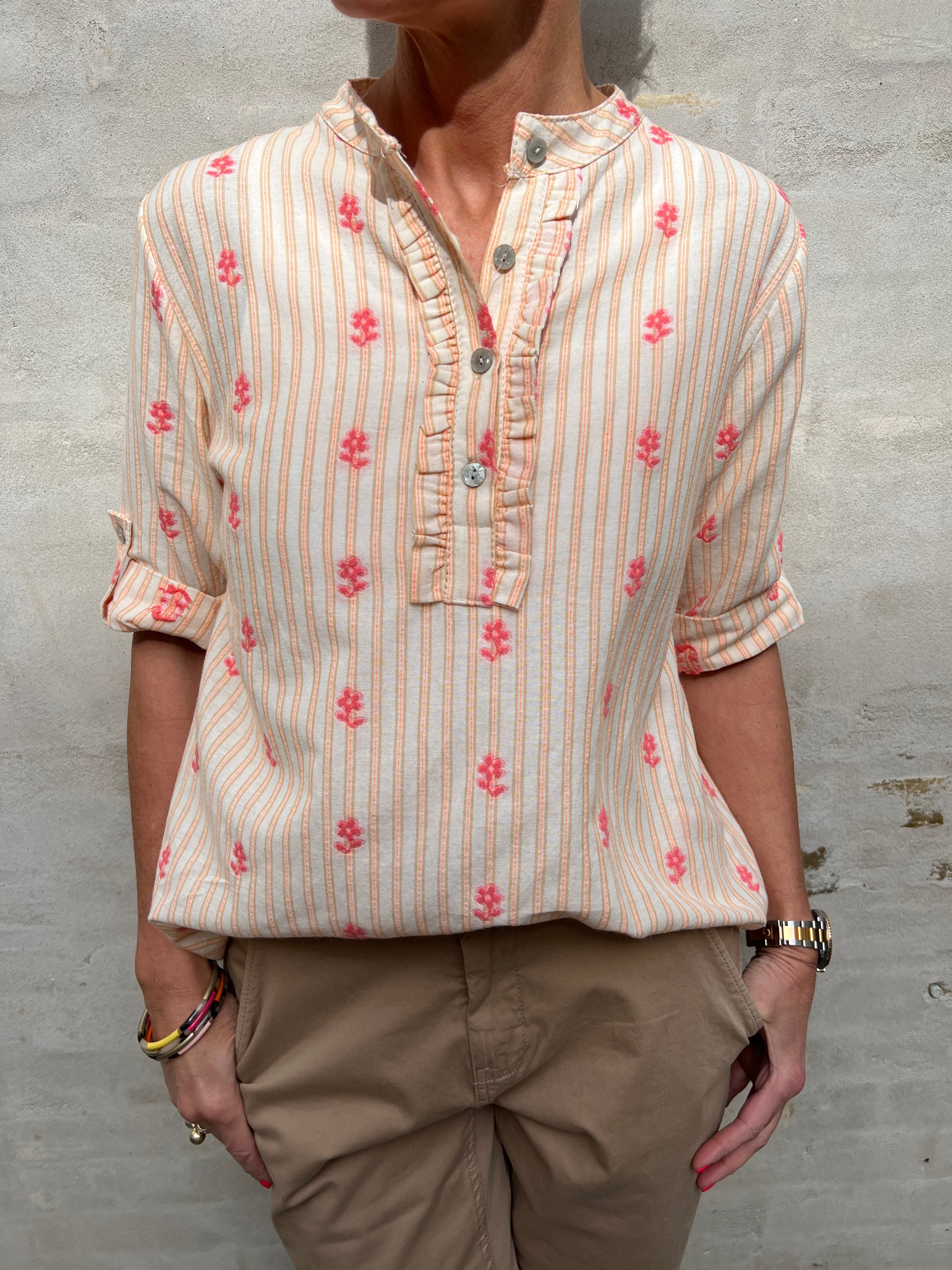 PREORDER-Sabrina shirt corallo 470
