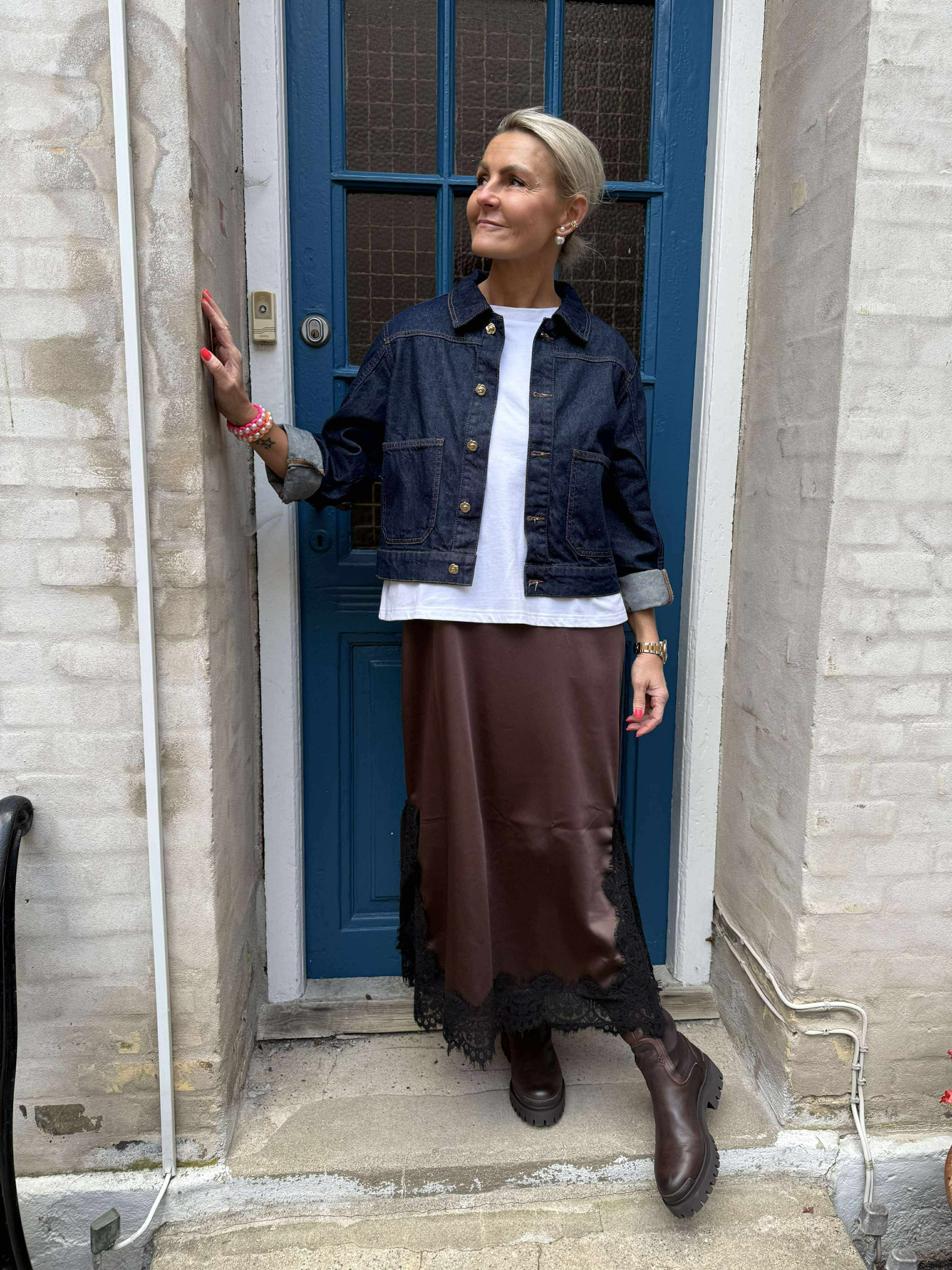 MALIN DENIM JACKET - Dark Blue Denim RAW UNWASHED