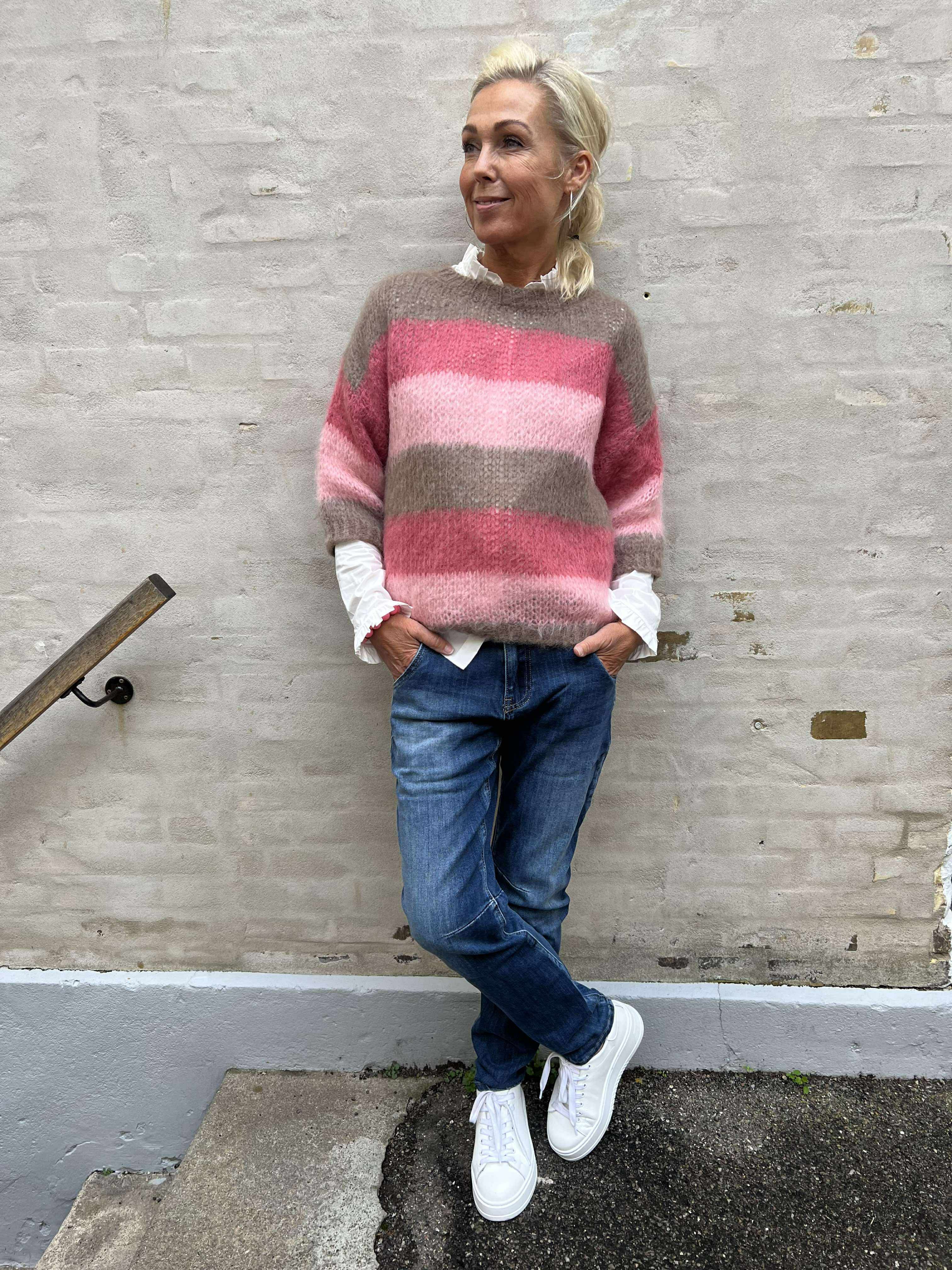 Lucia Knit - Brown/Rose