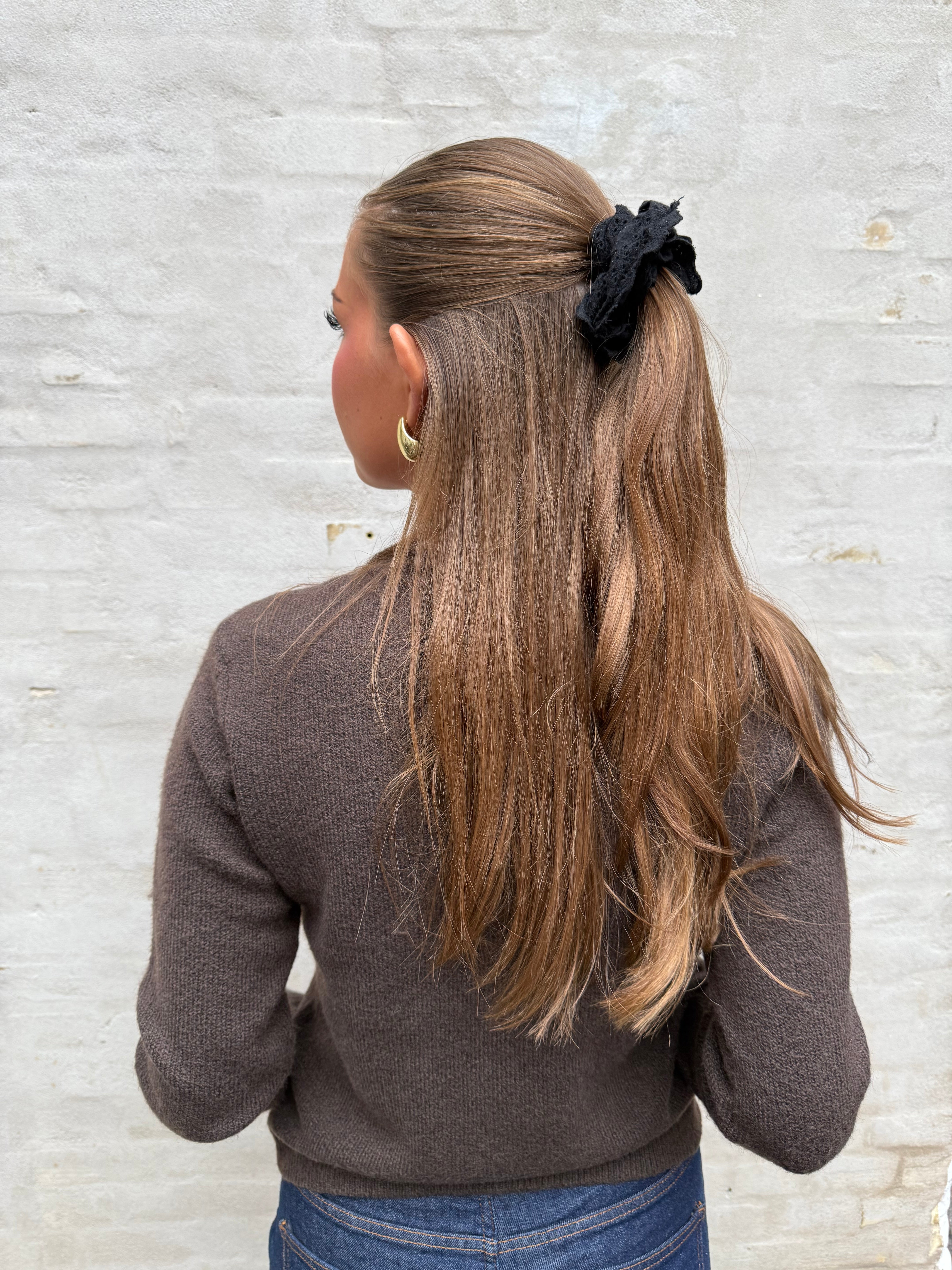 MALOU LS KNIT CARDIGAN - Hot Fudge MELANGE