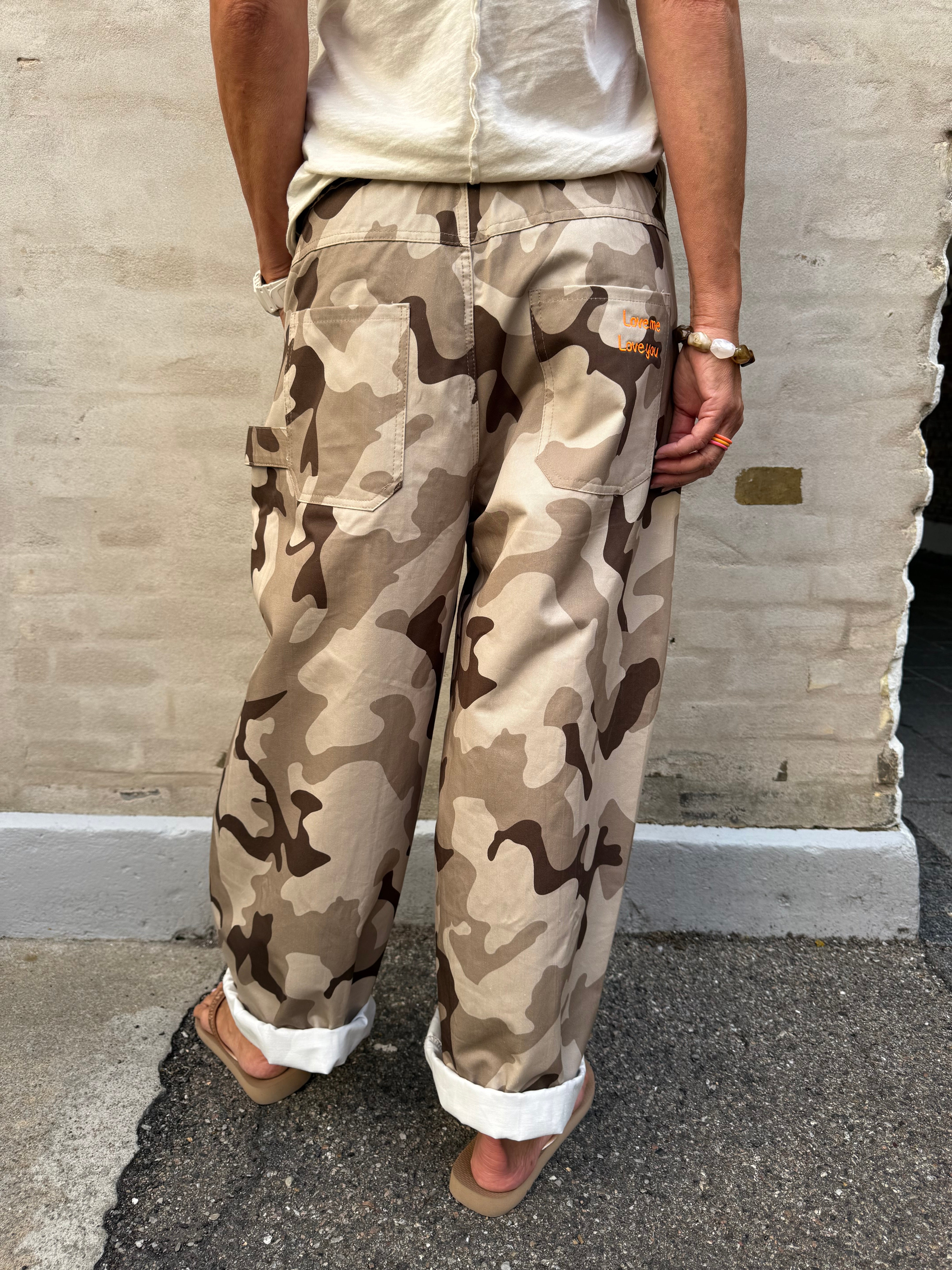 Lotte Pants - Beige/Brown