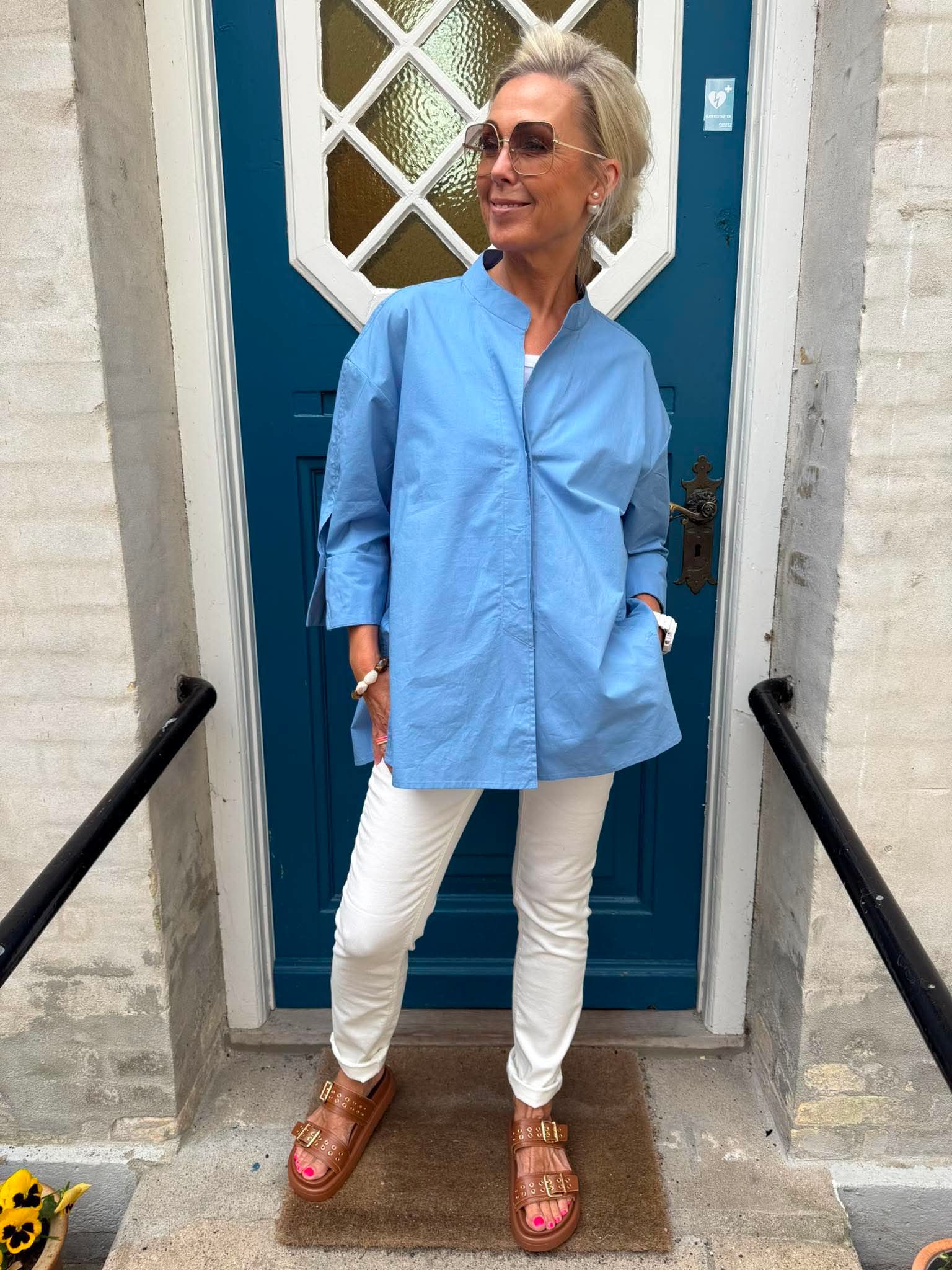 Luna Shirt Shoot For The Stars - Blue with Navy