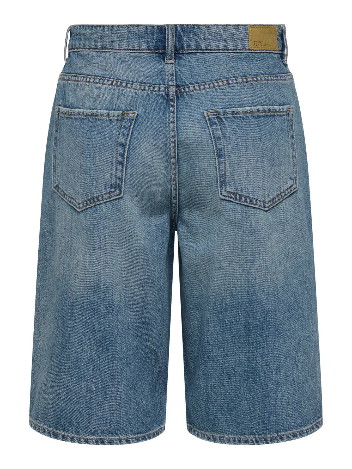JDYLINA MW BERMUDA SHORTS - Medium Denim Blue
