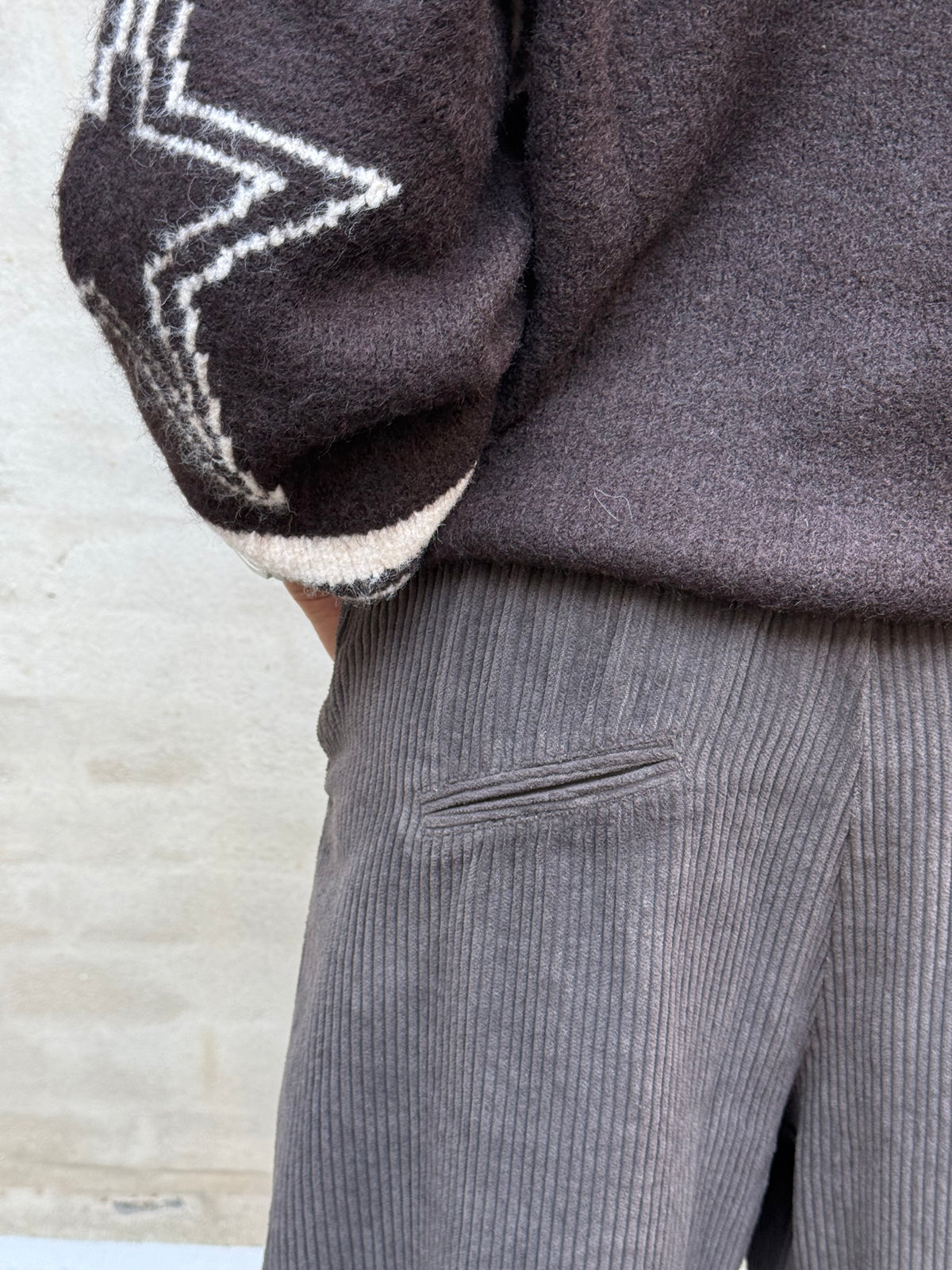 Vera Corduroy Pants - Dark Brown