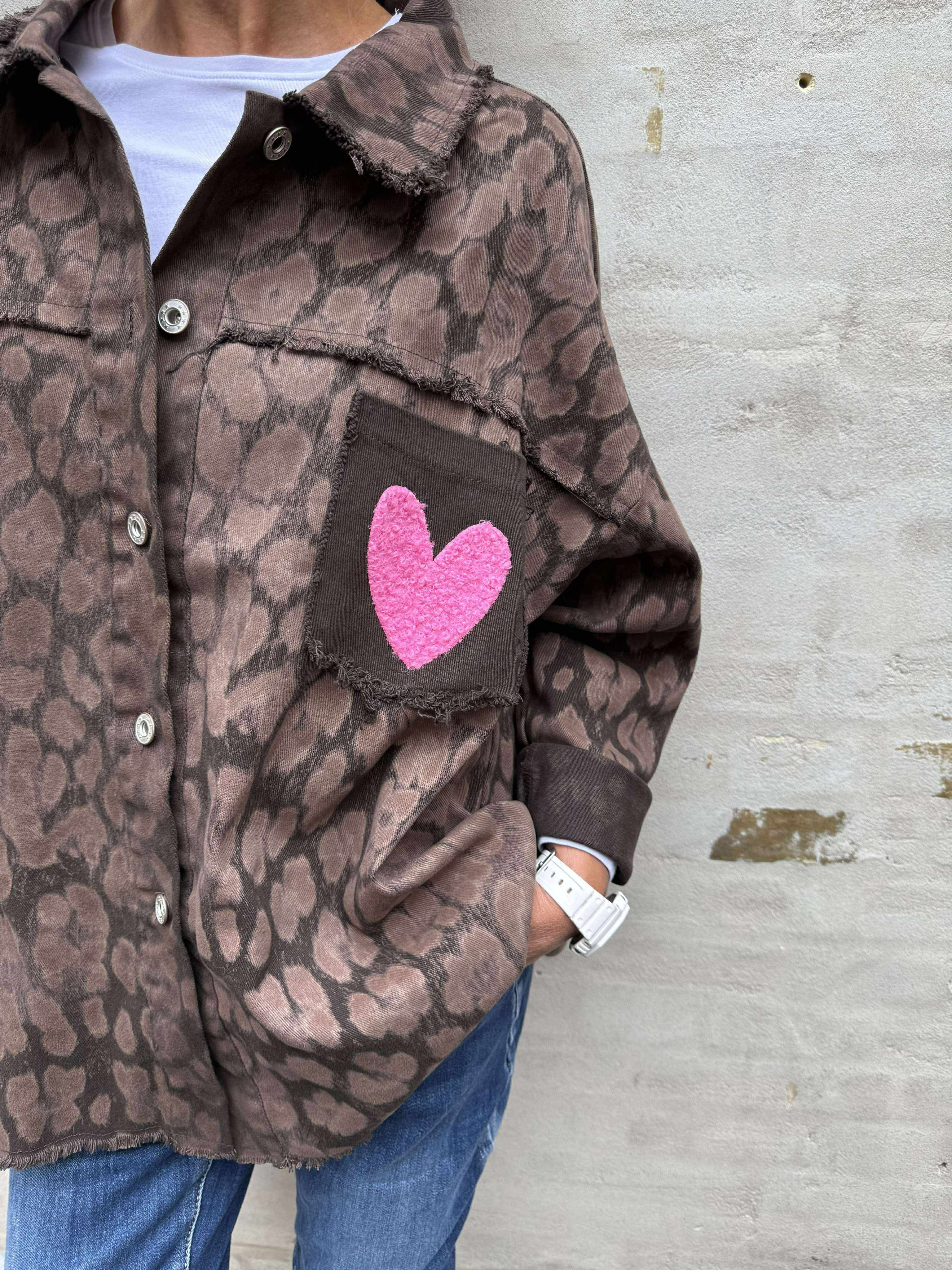 Rock & Love Shirt - Brown Leo