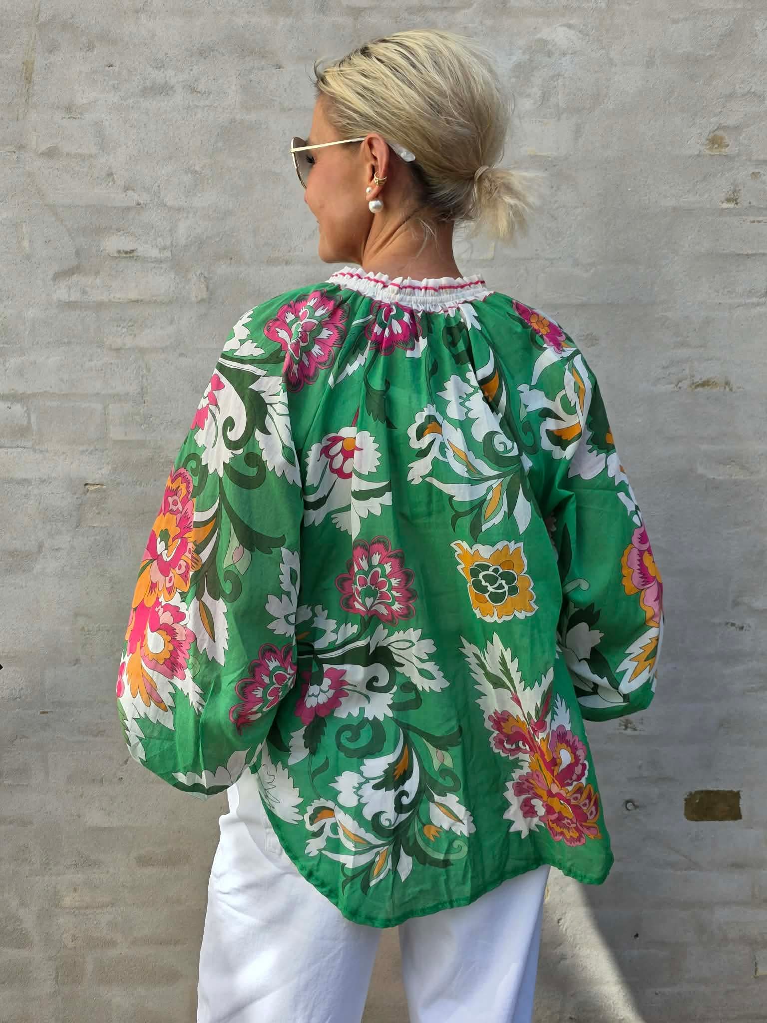 PREORDER-Elvira Blouse - Green