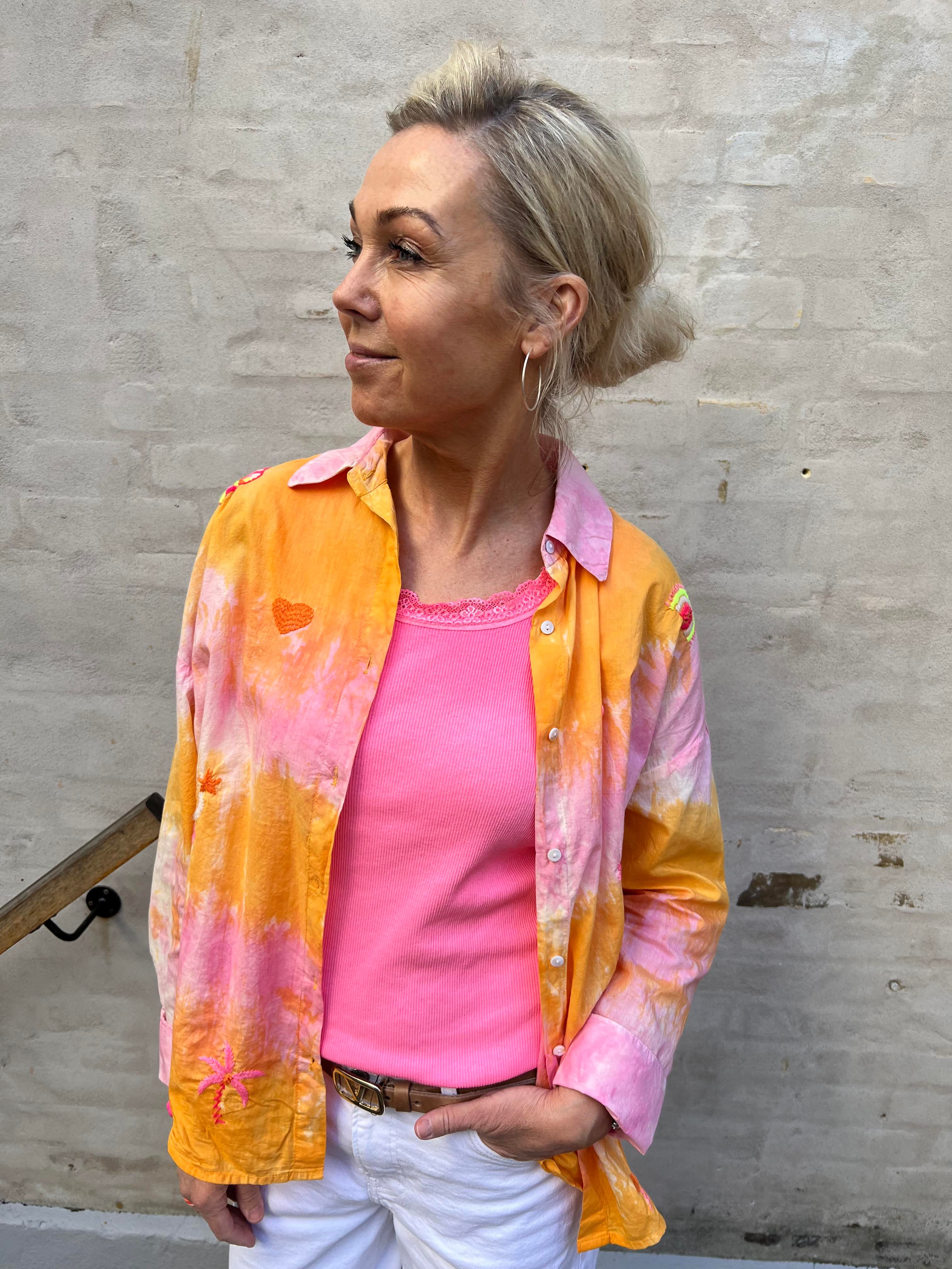 Biscuit top neon pink