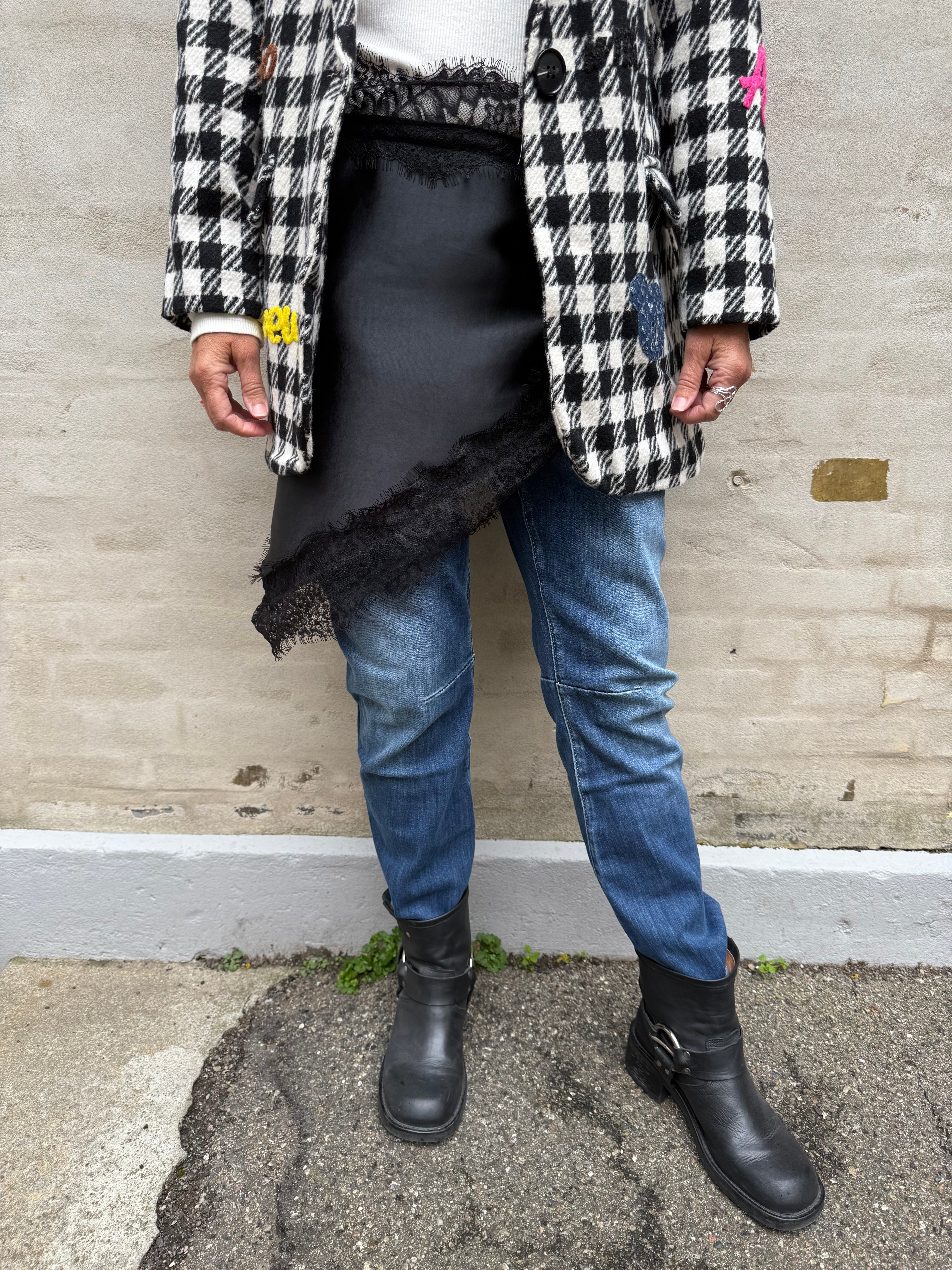 Blonde Tørklæde - Black