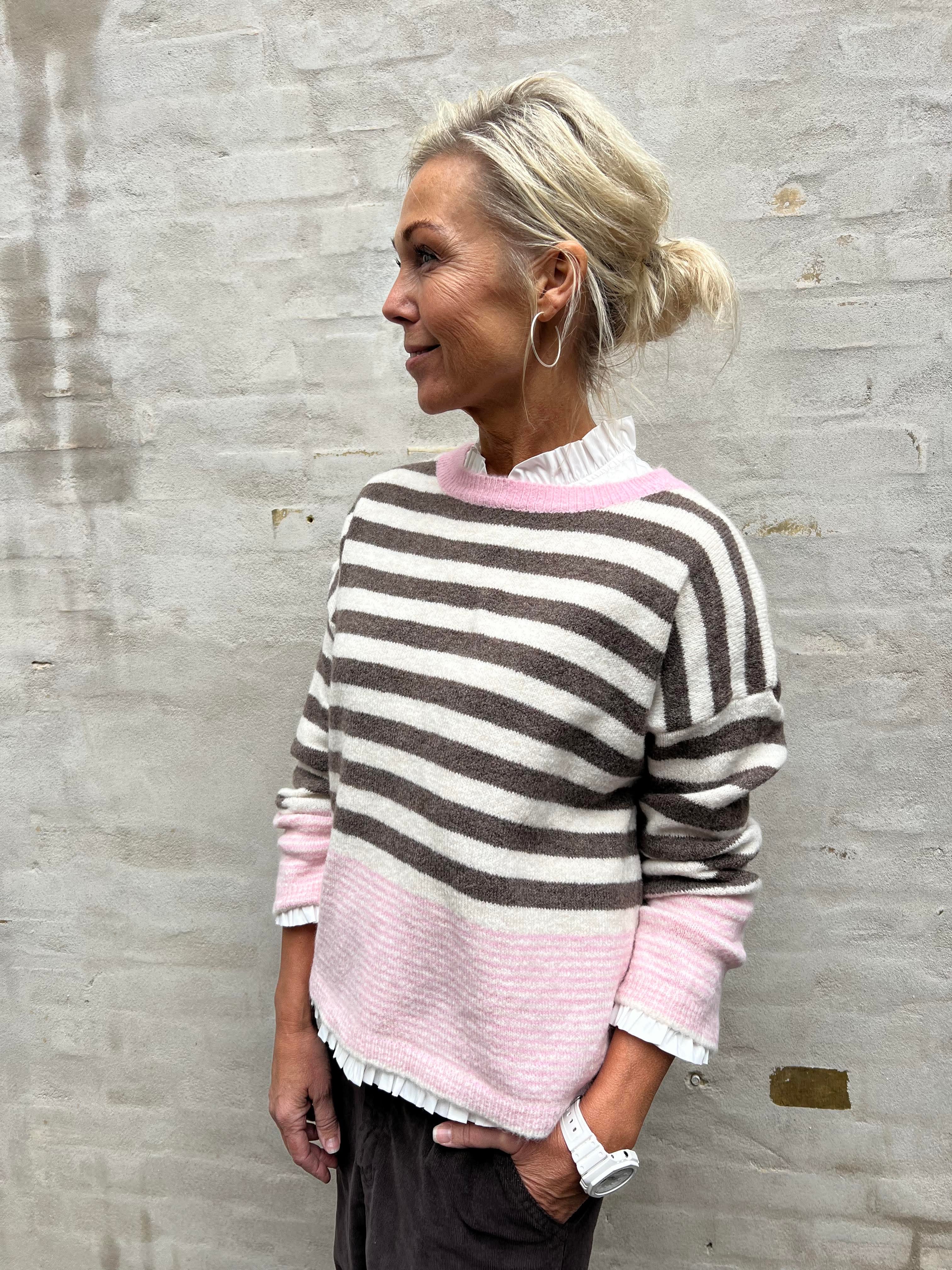 Elara Knit - Fango/Burro/Rosa