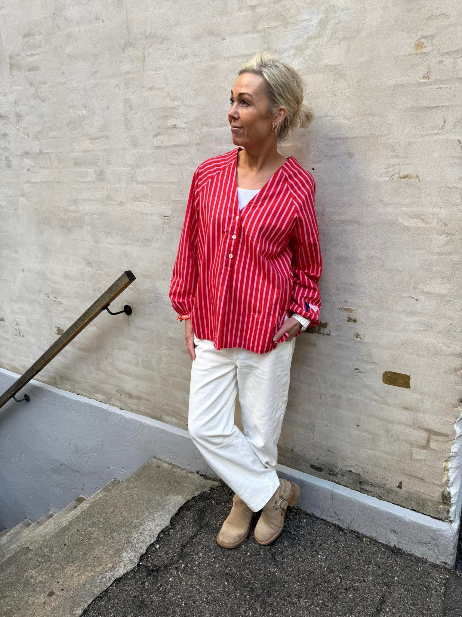 Ulrikke shirt - light pink red