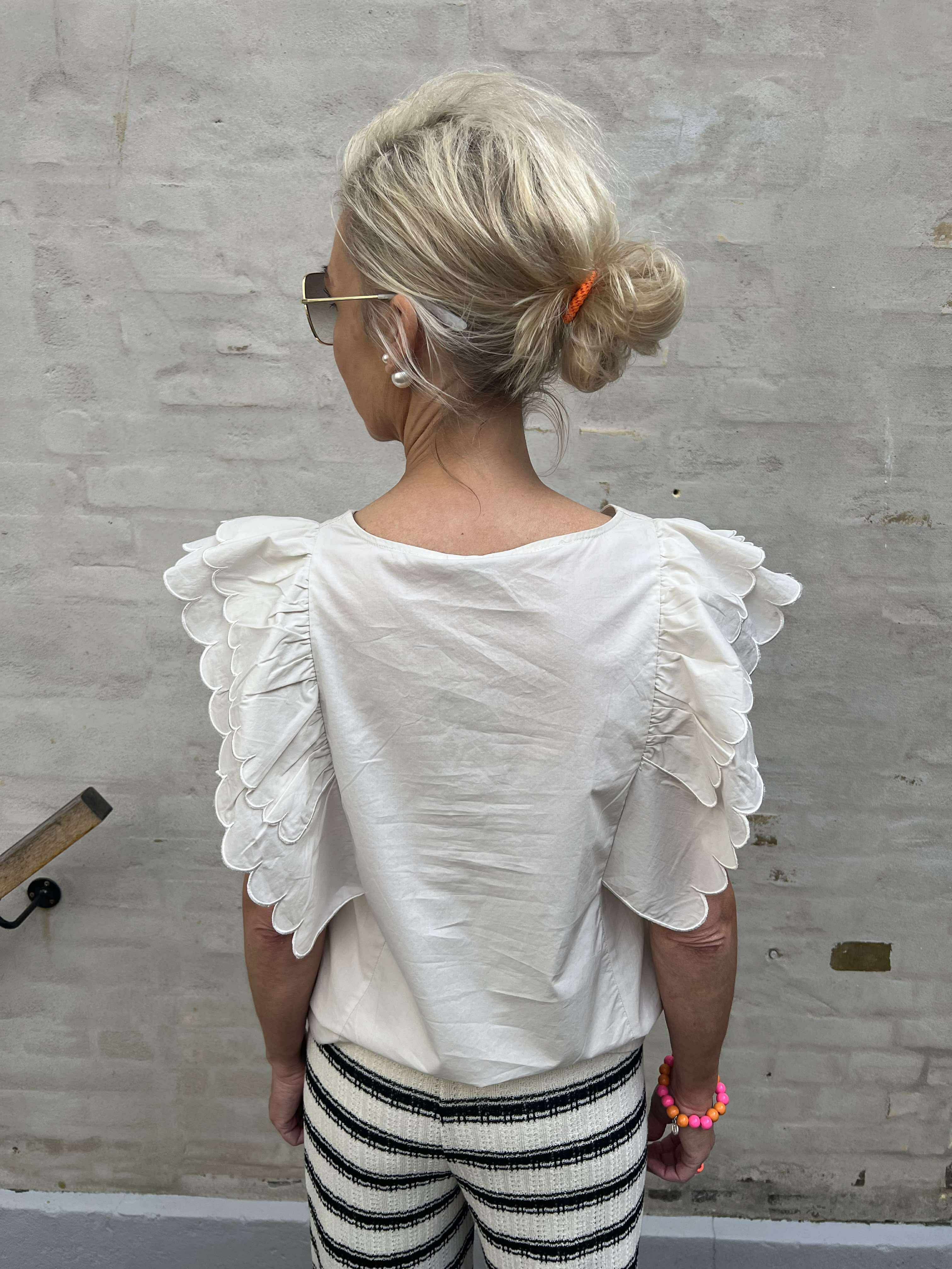 Hope Papaya nour s/s top white sand