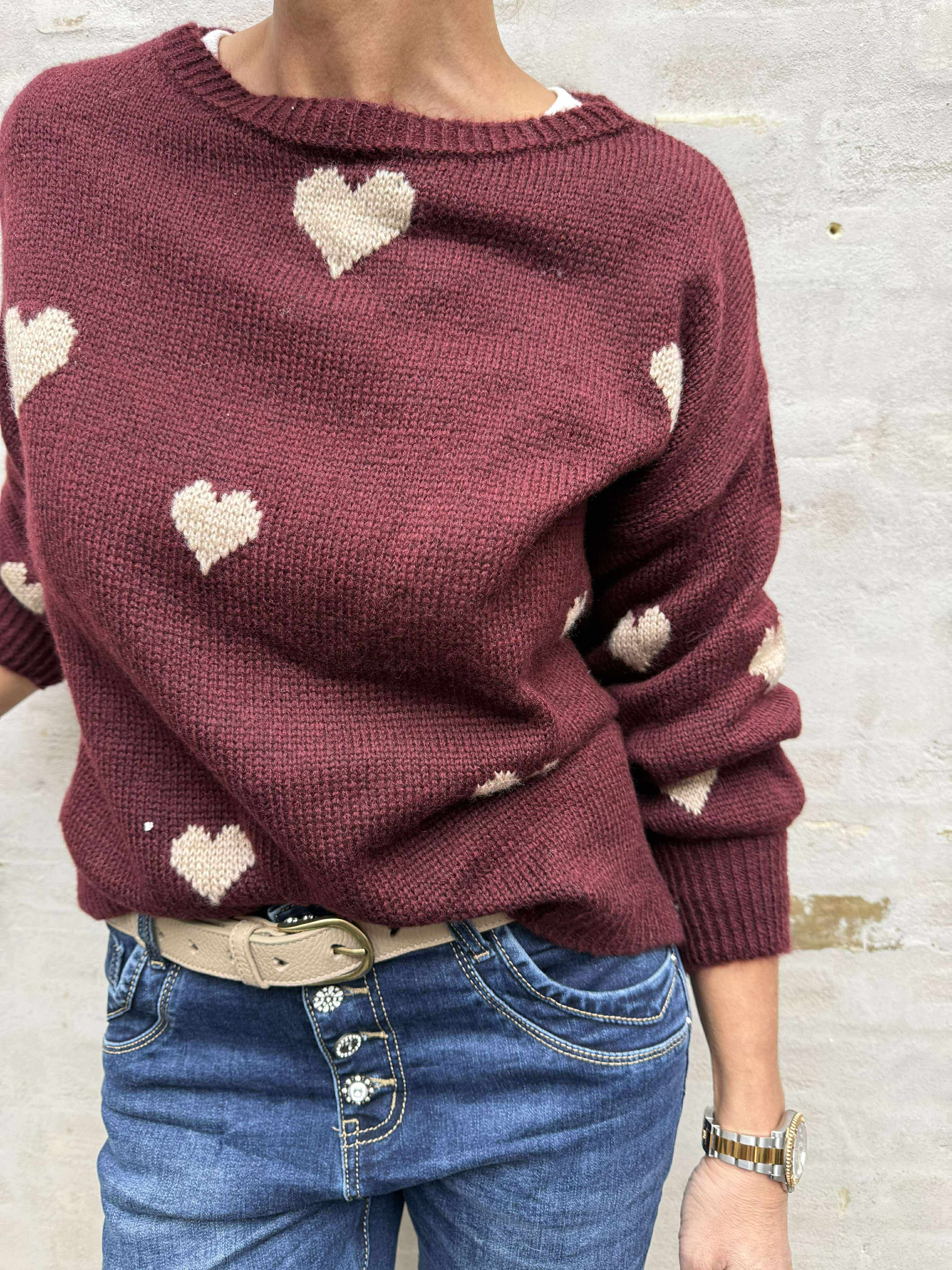 Clover Knit - Bordeaux