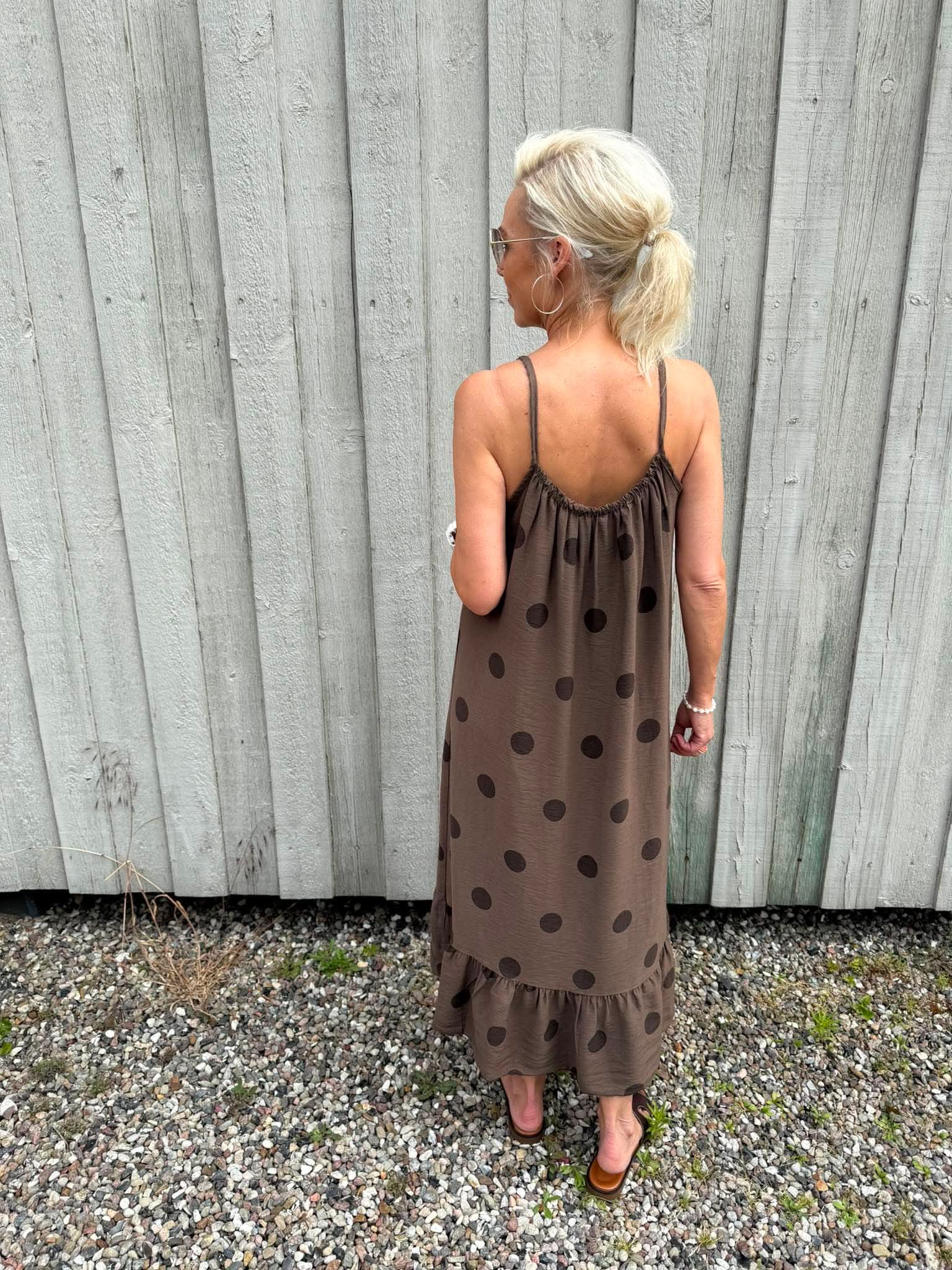 Dot Dress - Dark Brown