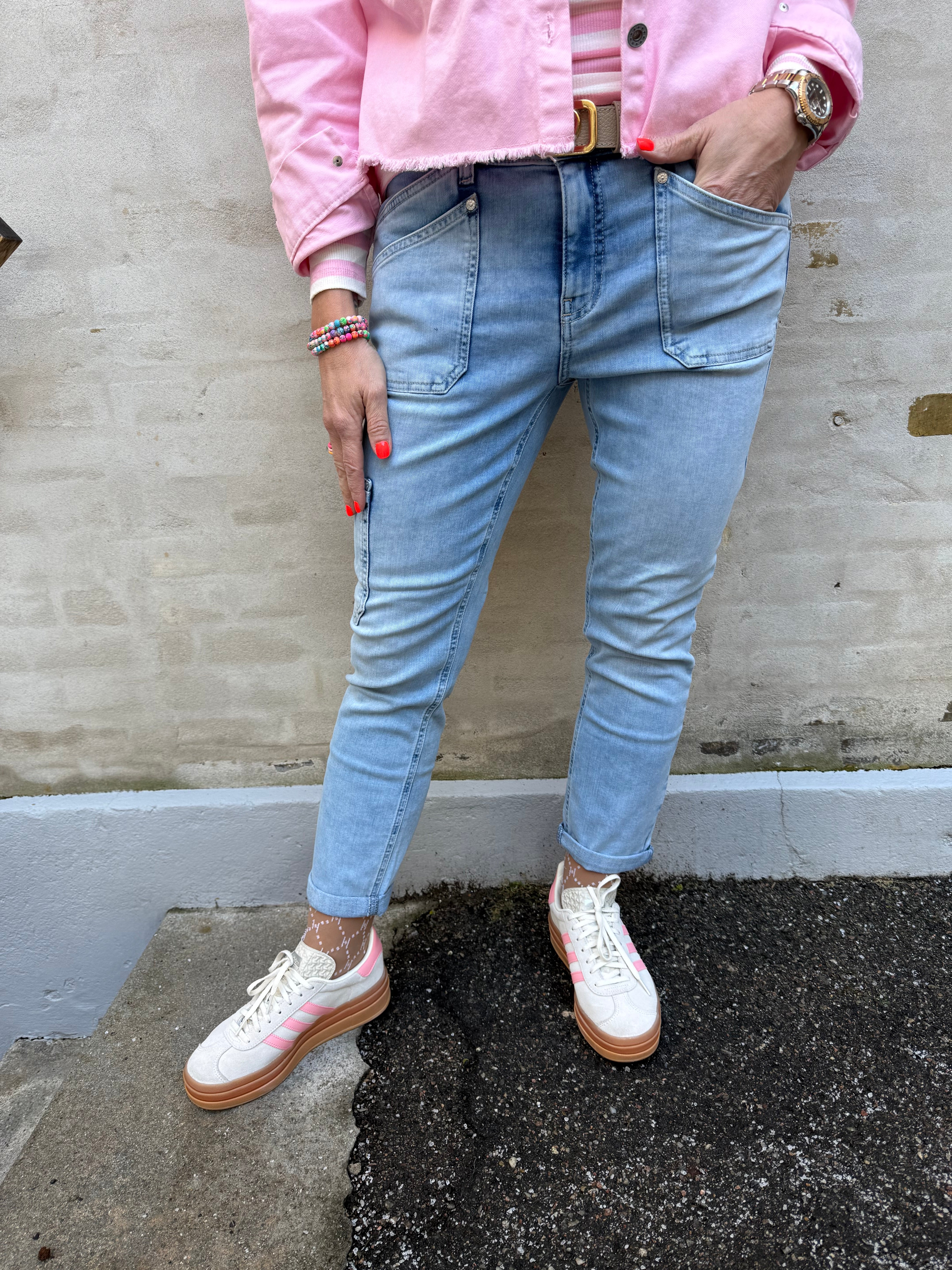 Charlie Boyfriend Cargo - Bleached Washed